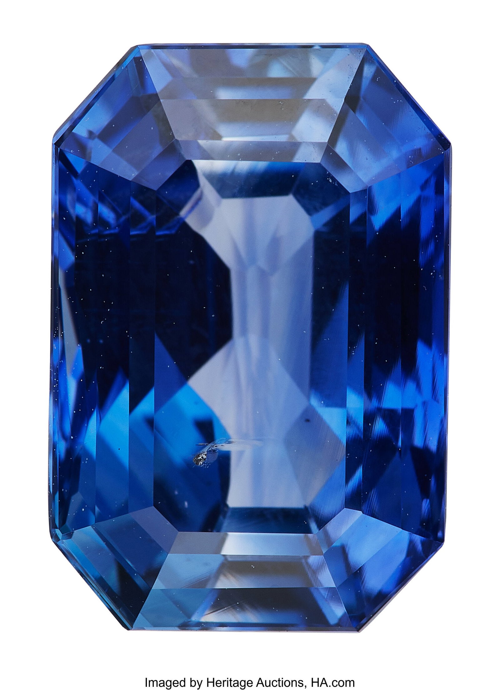 8.27 ct Ceylon Sapphire Shape: Octagonal Measur: 8.27 ct Ceylon Sapphire Shape: Octagonal Measurement: 12.72 x 8.62 x 6.99 mm Treatment: No Indications of Heating Origin: Sri Lanka Report: GI