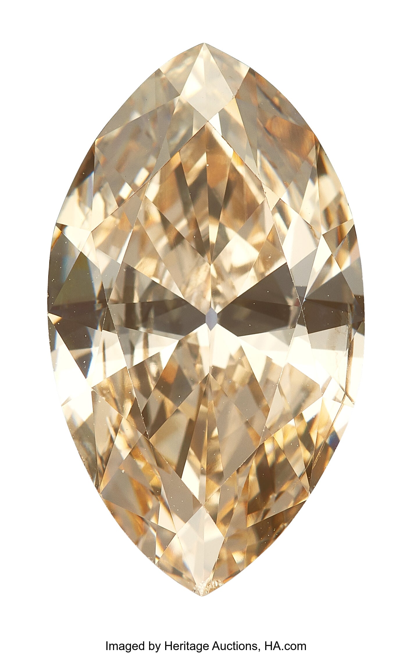 5.18 ct Fancy Light Yellow-Brown Diamond Shape: (1 of 2)