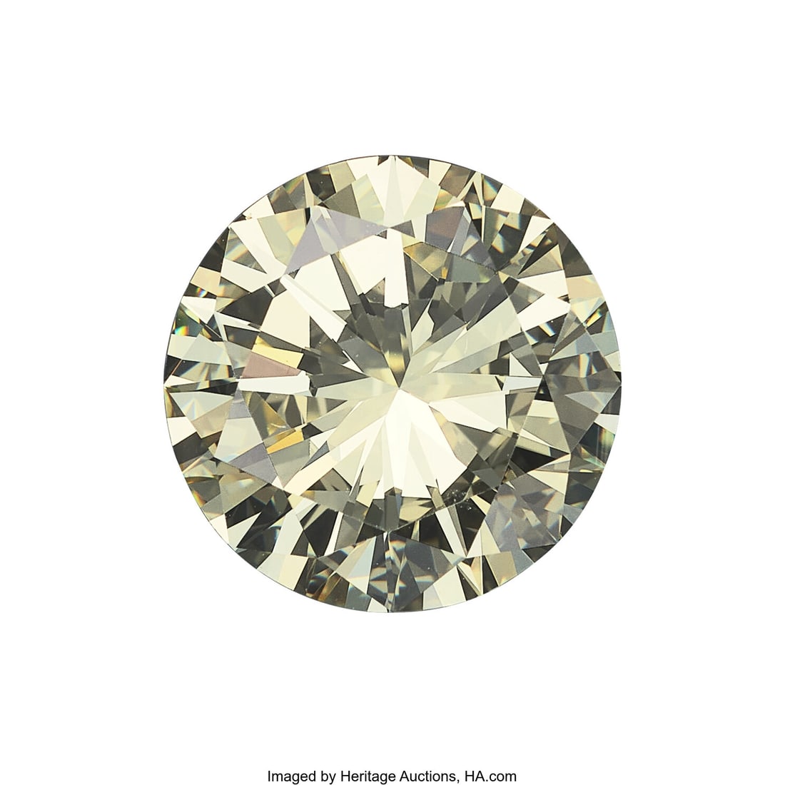 5.39 ct Diamond Shape: Round brilliant-cut Meas: 5.39 ct Diamond Shape: Round brilliant-cut Measurements: 11.46 - 11.55 x 6.76 mm Color: S to T range Clarity: VVS1 Report: GIA # 524201024