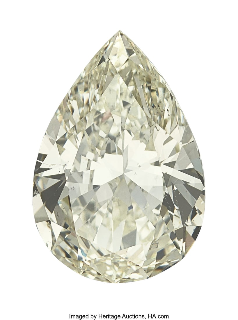5.51 ct Diamond Shape: Pear Measurements: 15.12: 5.51 ct Diamond Shape: Pear Measurements: 15.12 x 10.14 x 5.84 mm Color: L Clarity: SI1 Report: GIA # 2231839616 HID03101062020 ©