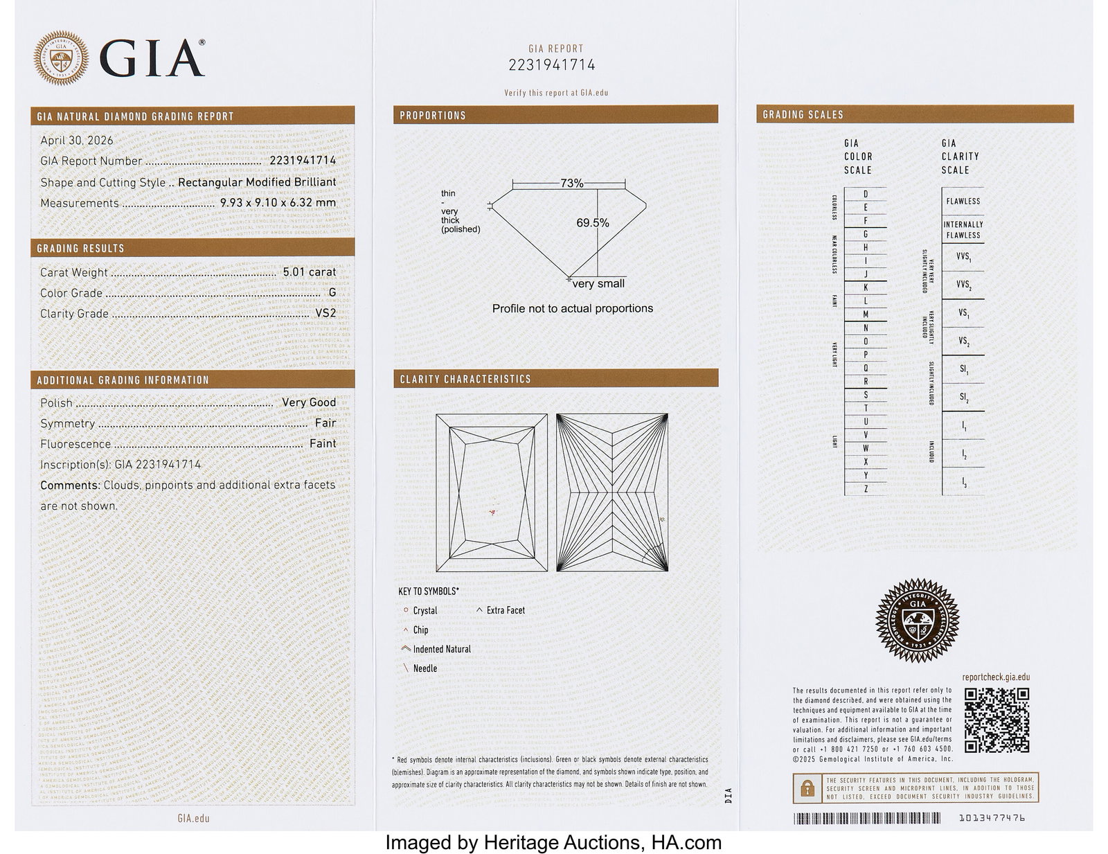 5.01 ct Diamond Shape: Rectangular modified bri - 2