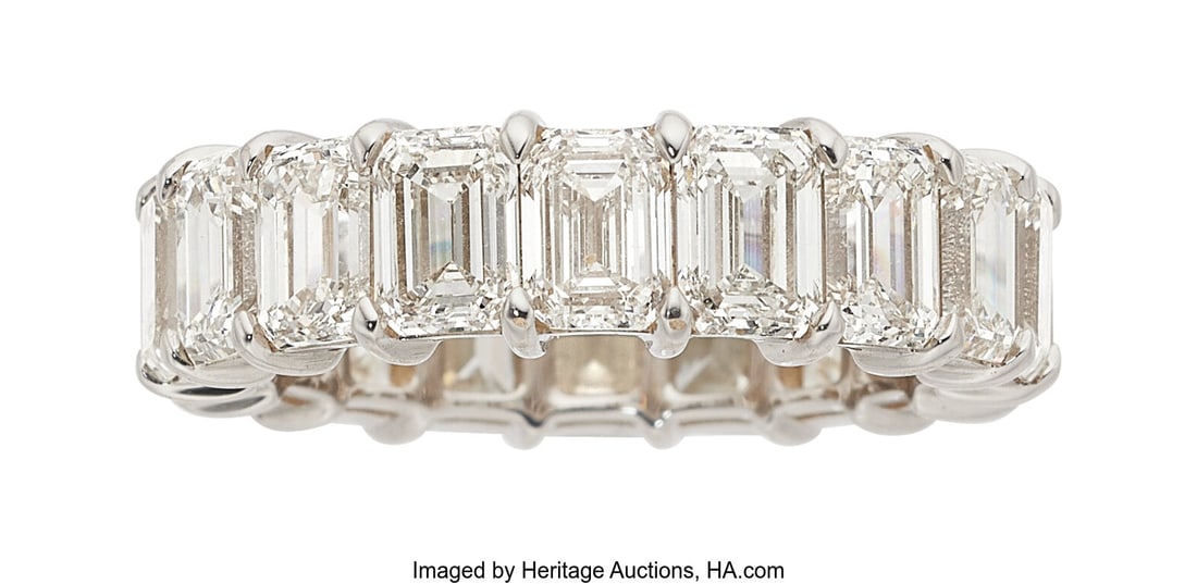 Diamond, White Gold Eternity Band Stones: Emera (1 of 10)