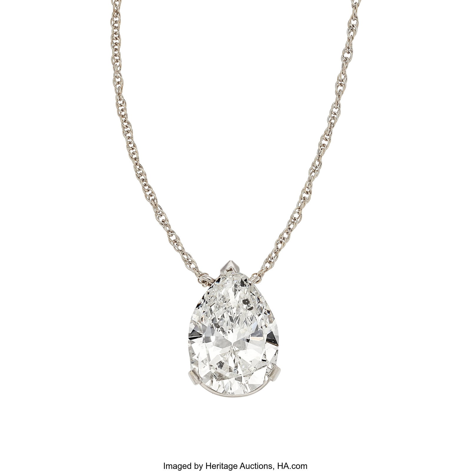 Diamond, Platinum, White Gold Necklace Stones:  (1 of 3)