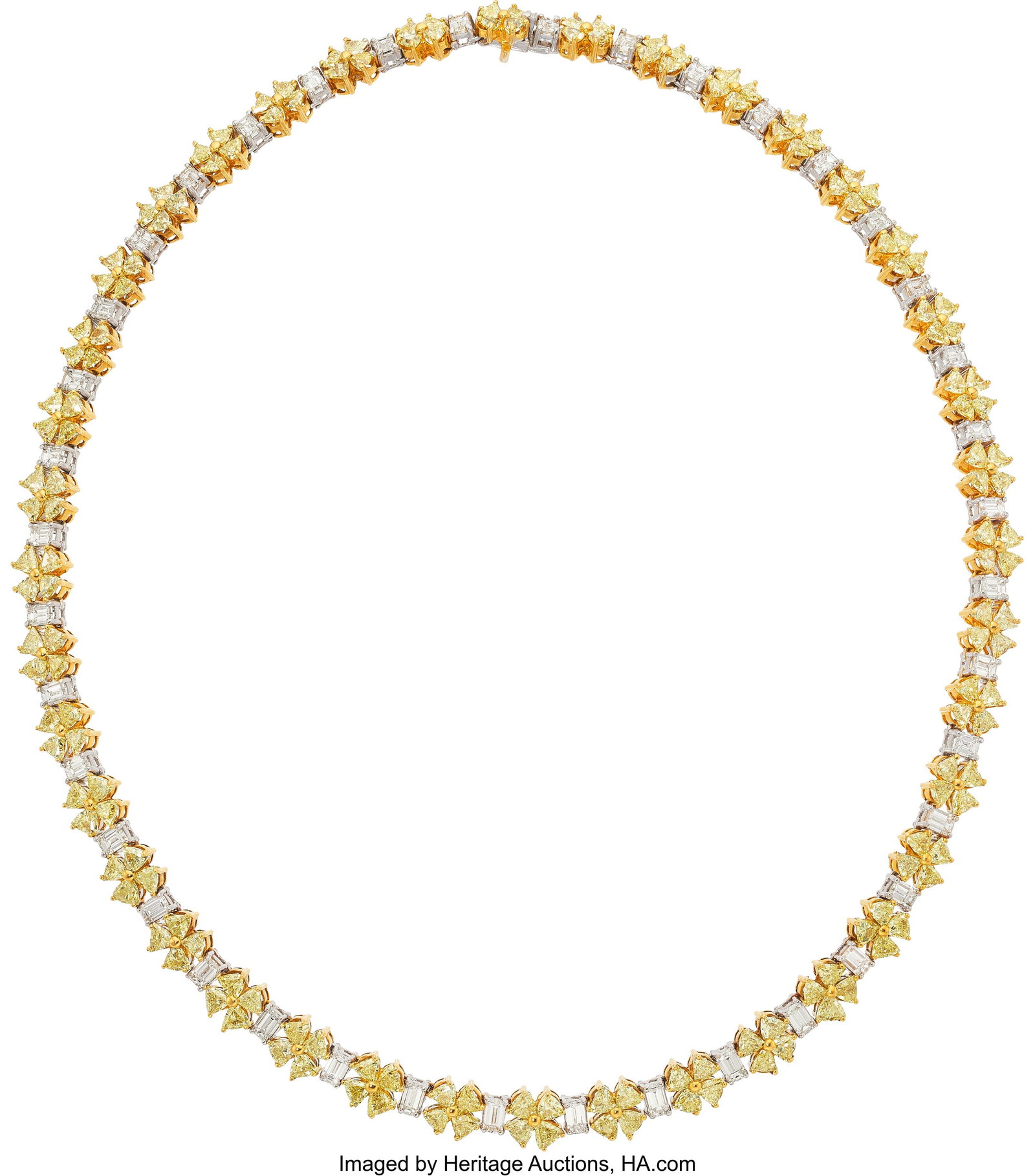 Colored Diamond, Diamond, Platinum, Gold Neckla (1 of 2)