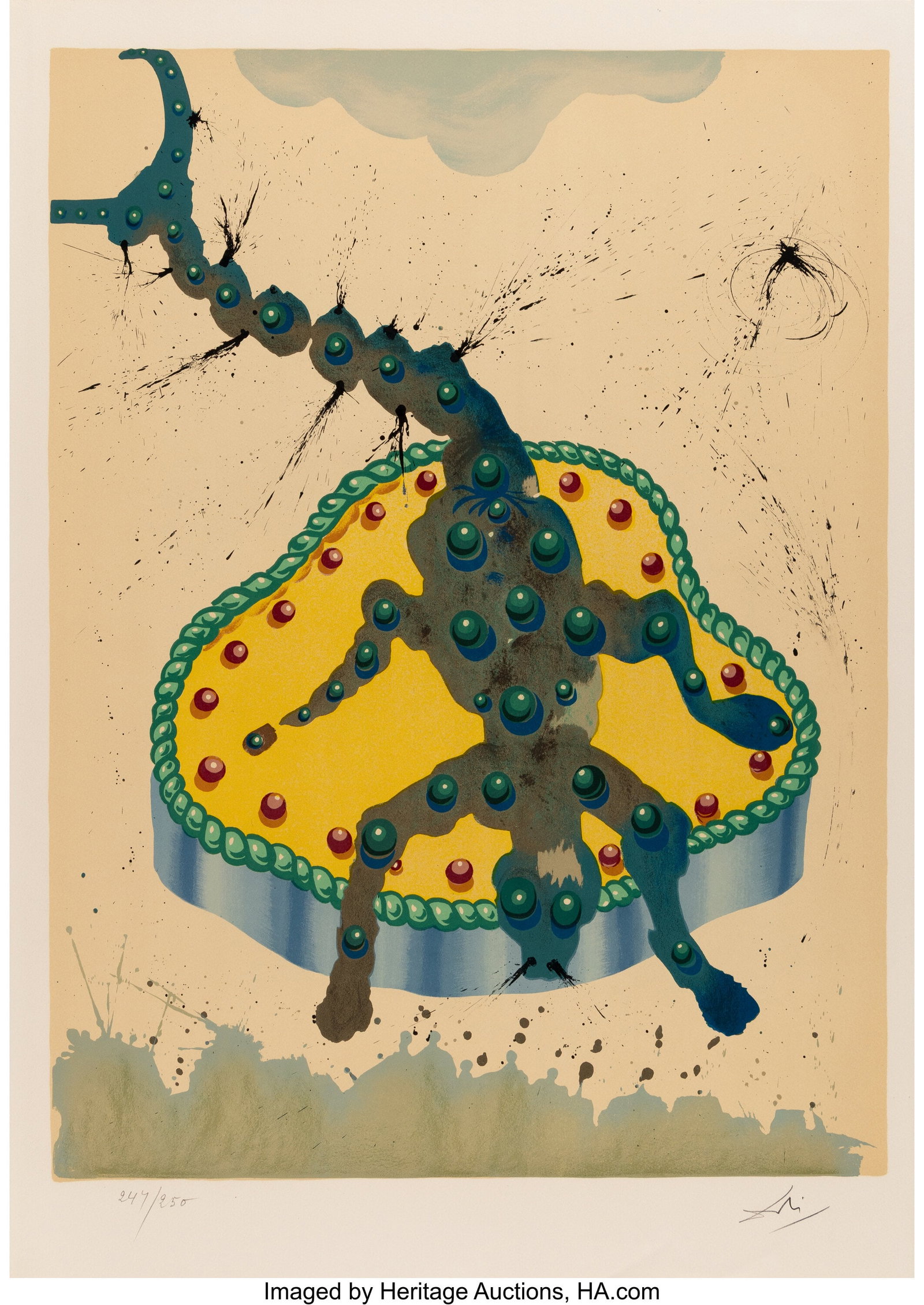 Salvador Dalí (1904-1989) Scorpio, from Signs o: Salvador Dalí (1904-1989) Scorpio, from Signs of the Zodiac, 1967 Lithograph in colors on Arches paper 28-3/4 x 20-1/2 inches (73.0 x 52.1 cm&rp