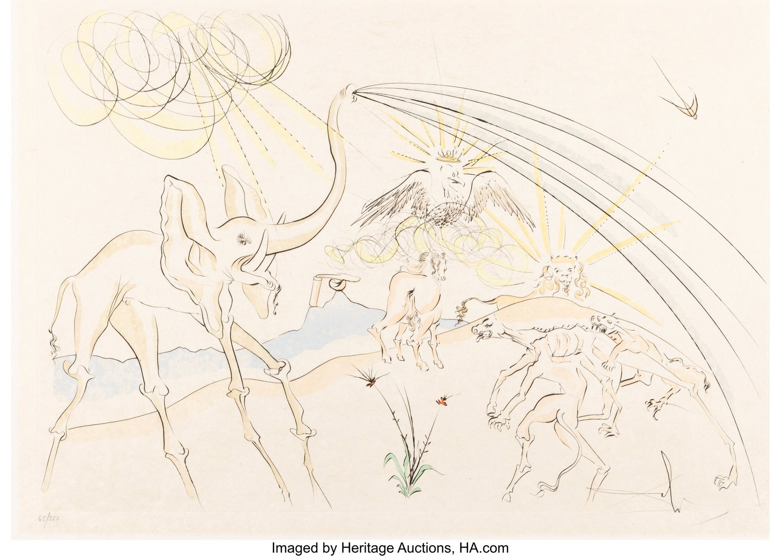 Salvador Dalí (1904-1989) Les animaux malades d (1 of 2)