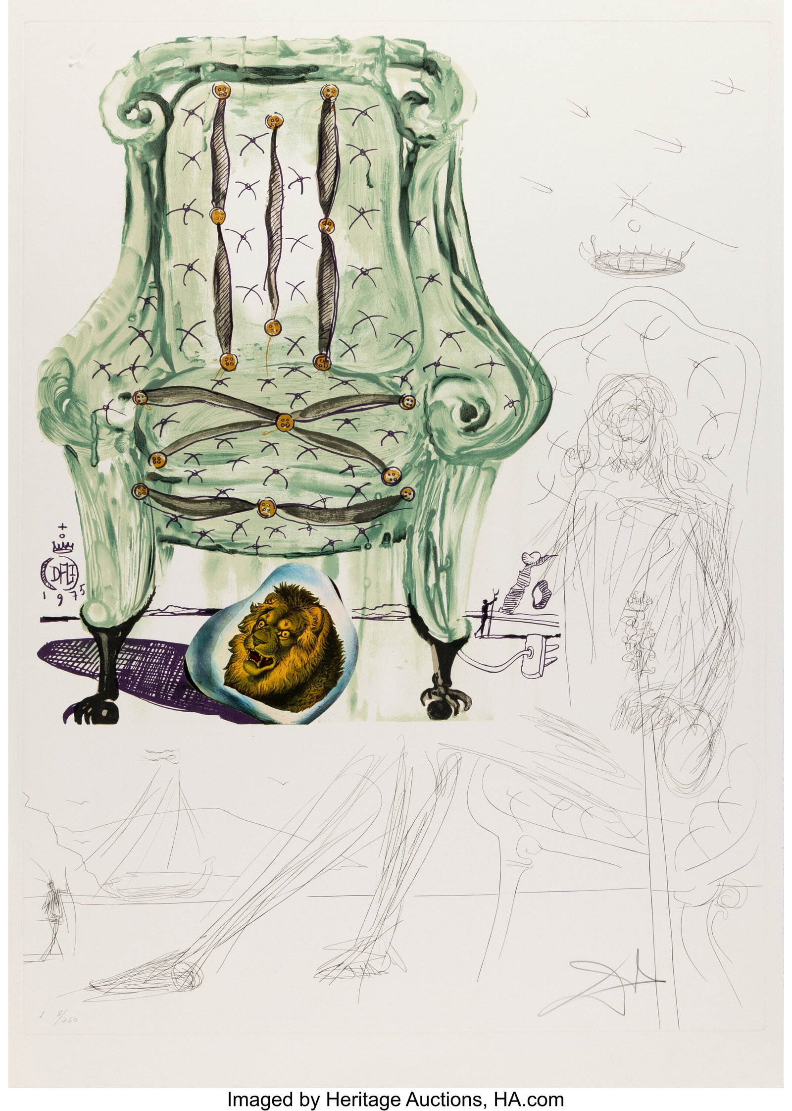 Salvador Dalí (1904-1989) Breathing Pneumatic A (1 of 4)