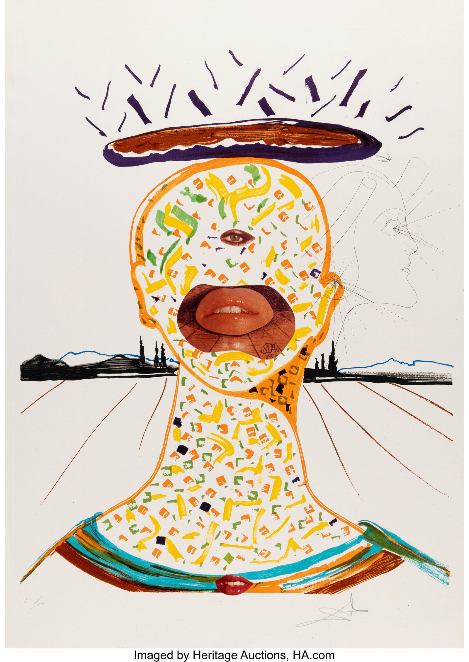 Salvador Dalí (1904-1989) Cyclopean Make-Up, fr (1 of 4)