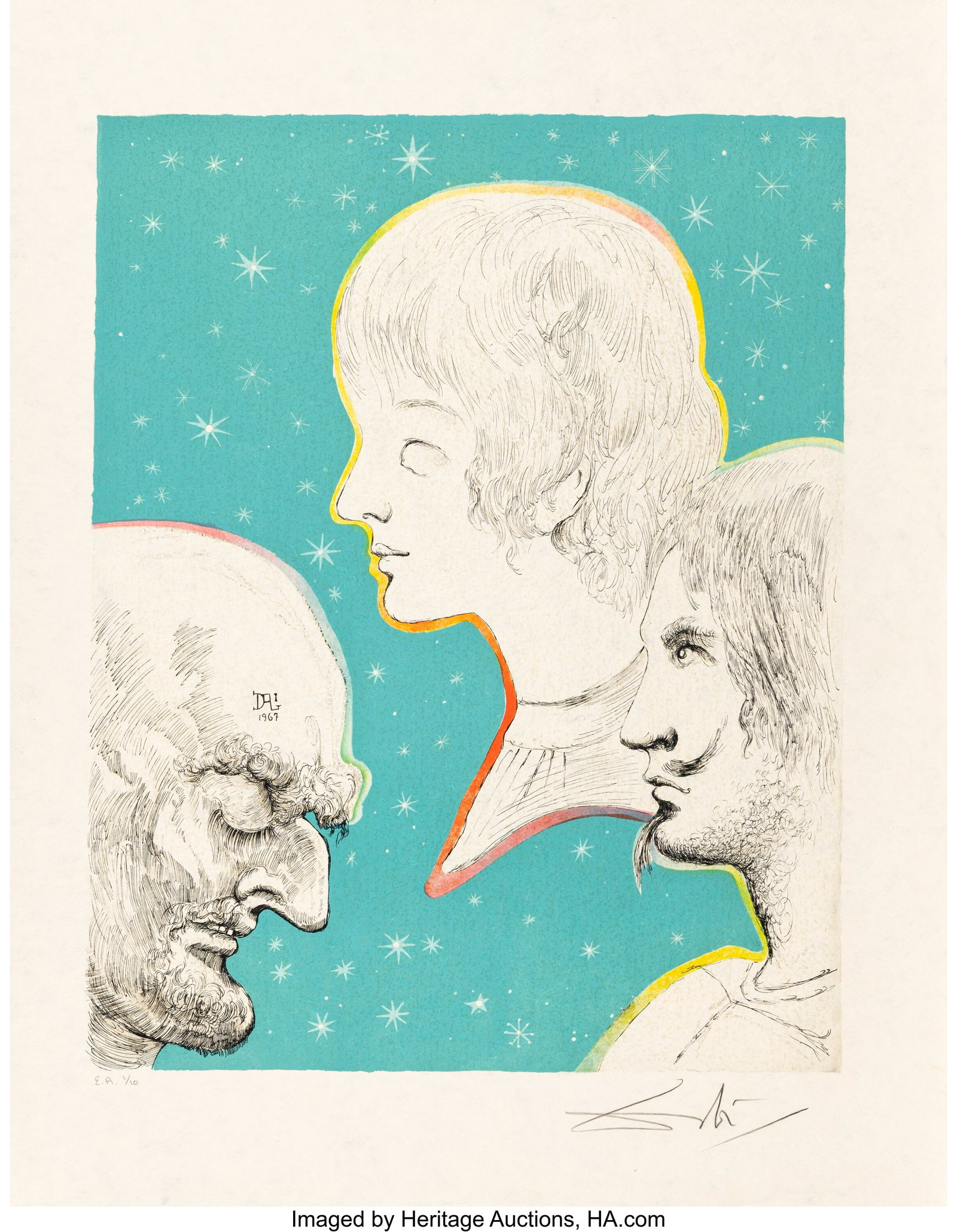 Salvador Dalí (1904-1989) The Crime, from The M: Salvador Dalí (1904-1989) The Crime, from The Marquis de Sade, 1969 Lithograph in colors on Japon paper 25-5/8 x 19-5/8 inches (65.1 x 49.8 cm&r