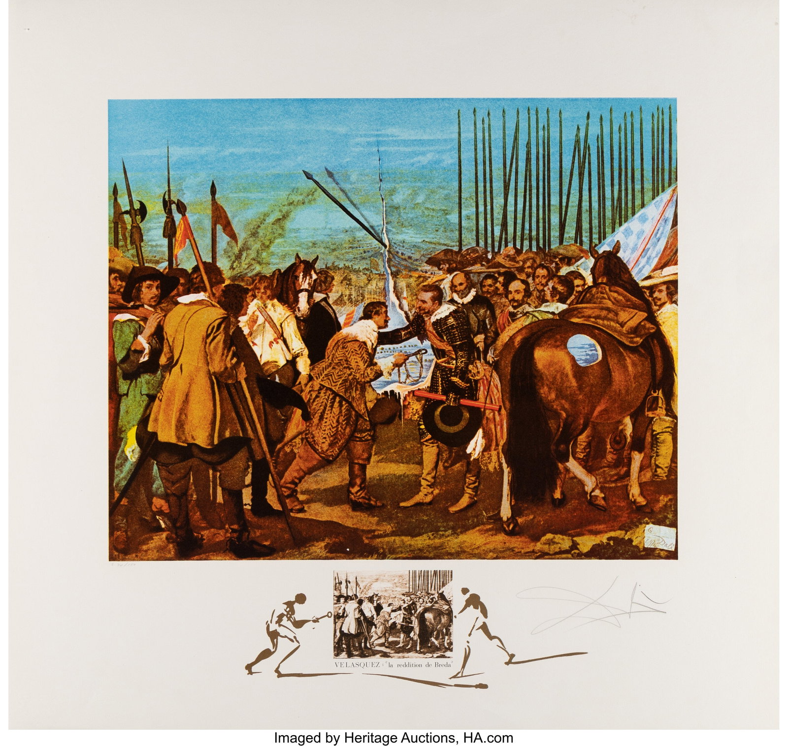 Salvador Dalí (1904-1989) Velasquez "Le redditi (1 of 3)