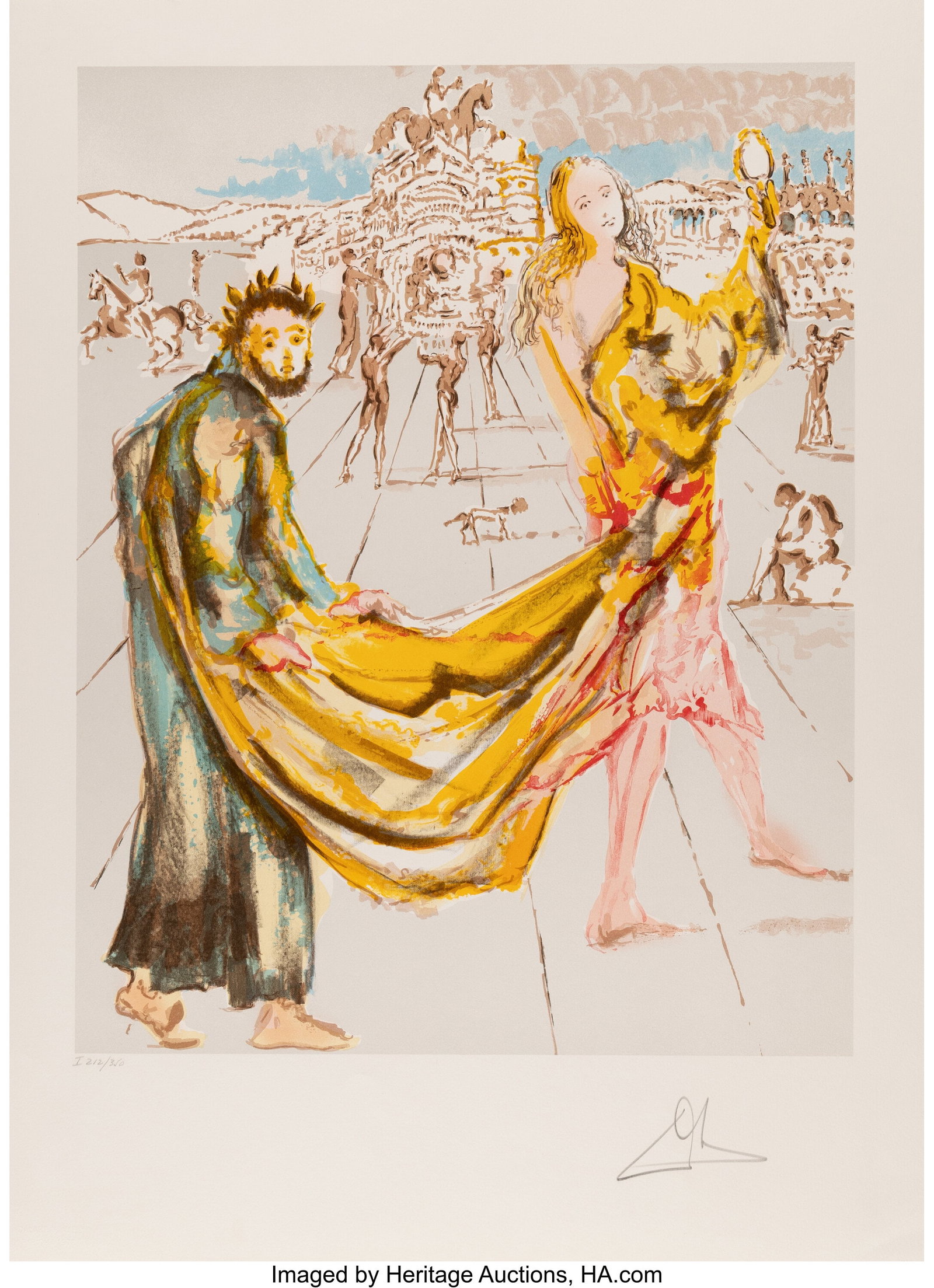 Salvador Dalí (1904-1989) The Kingdom, 1980 Lit: Salvador Dalí (1904-1989) The Kingdom, 1980 Lithograph in colors on Arches wove paper 29-1/2 x 21-1/2 inches (74.9 x 54.6 cm) (sheet) E