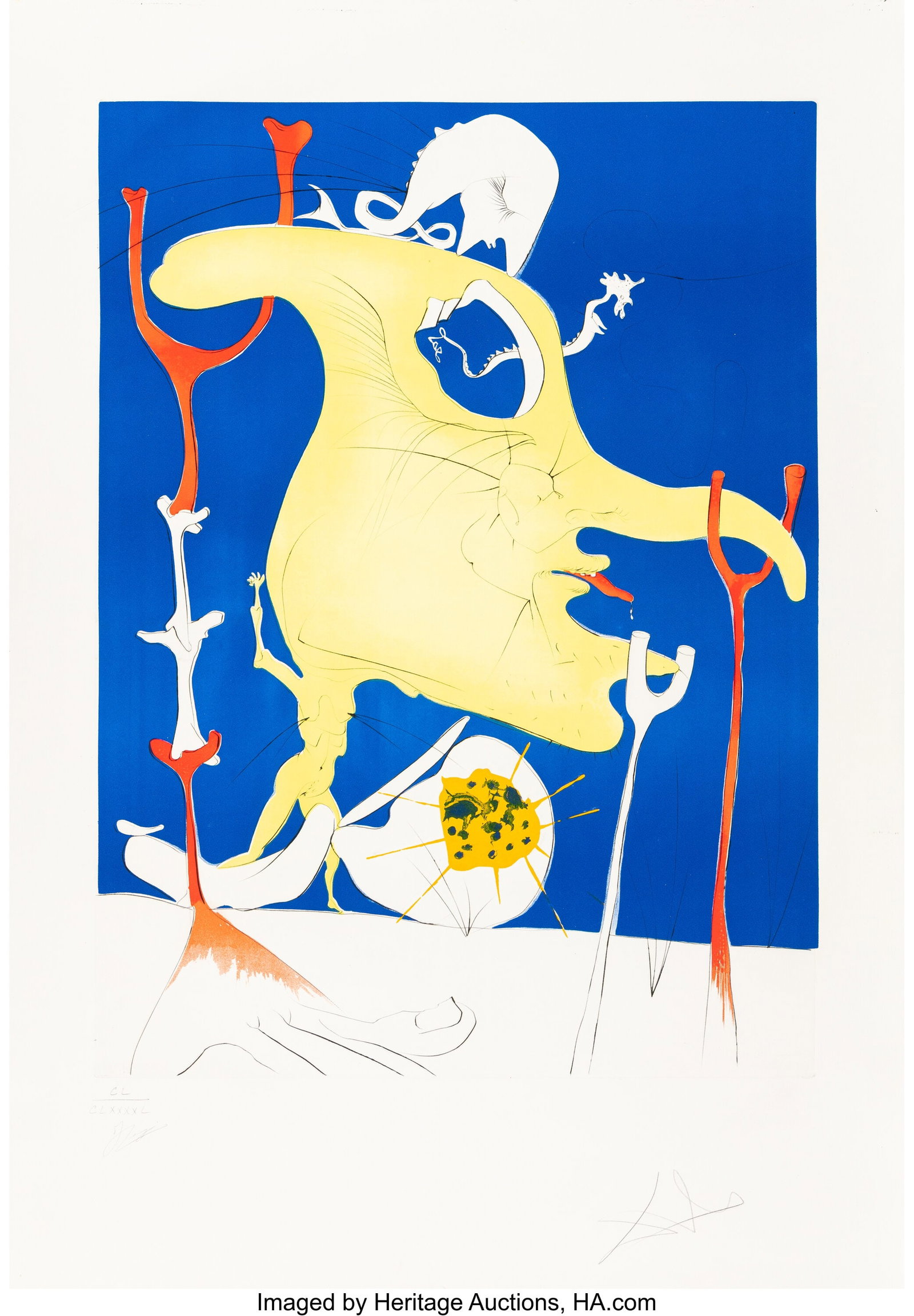 Salvador Dalí (1904-1989) Le dernier venu de la (1 of 2)