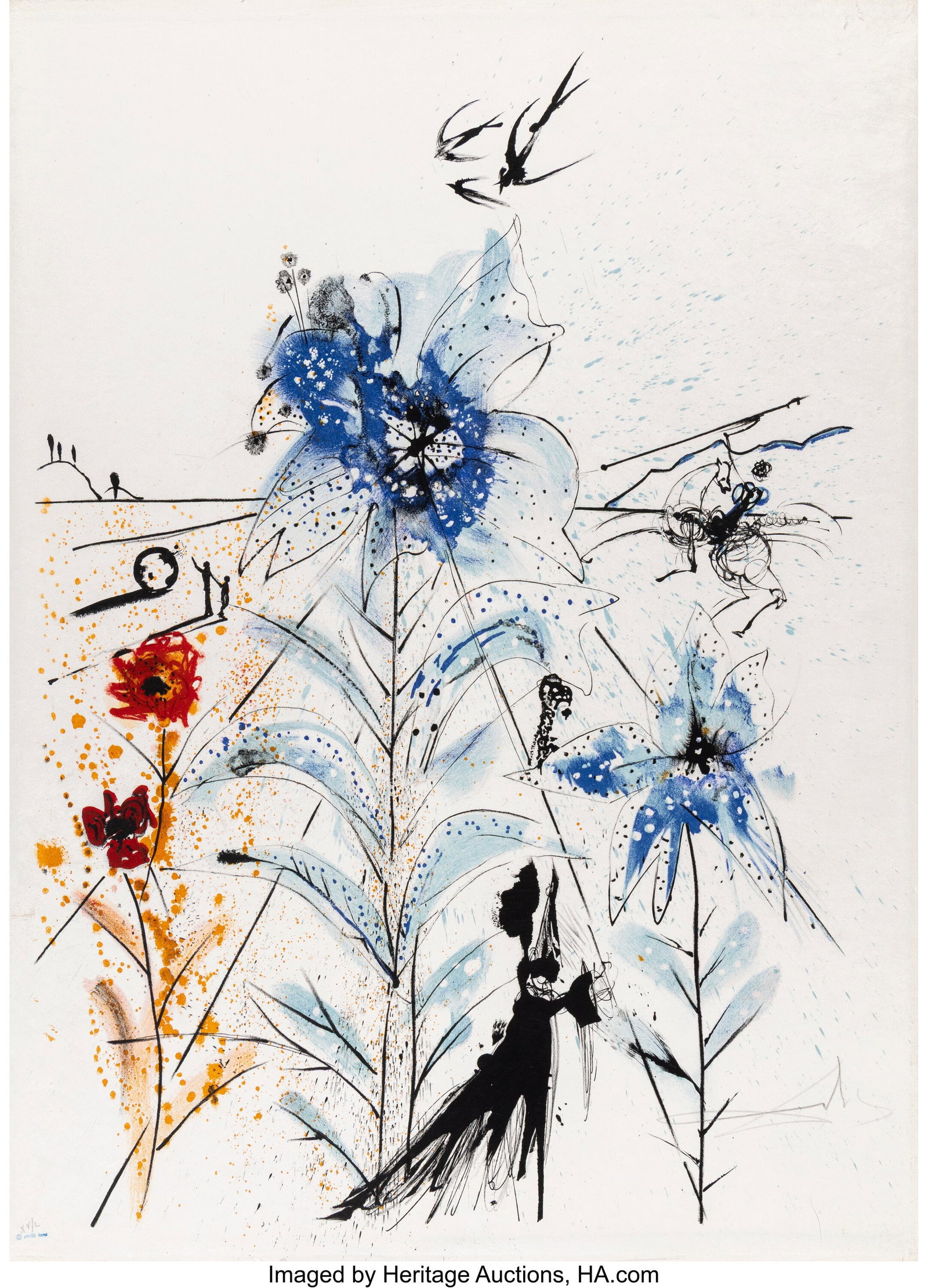Salvador Dalí (1904-1989) Flower Magician, 1972 (1 of 3)