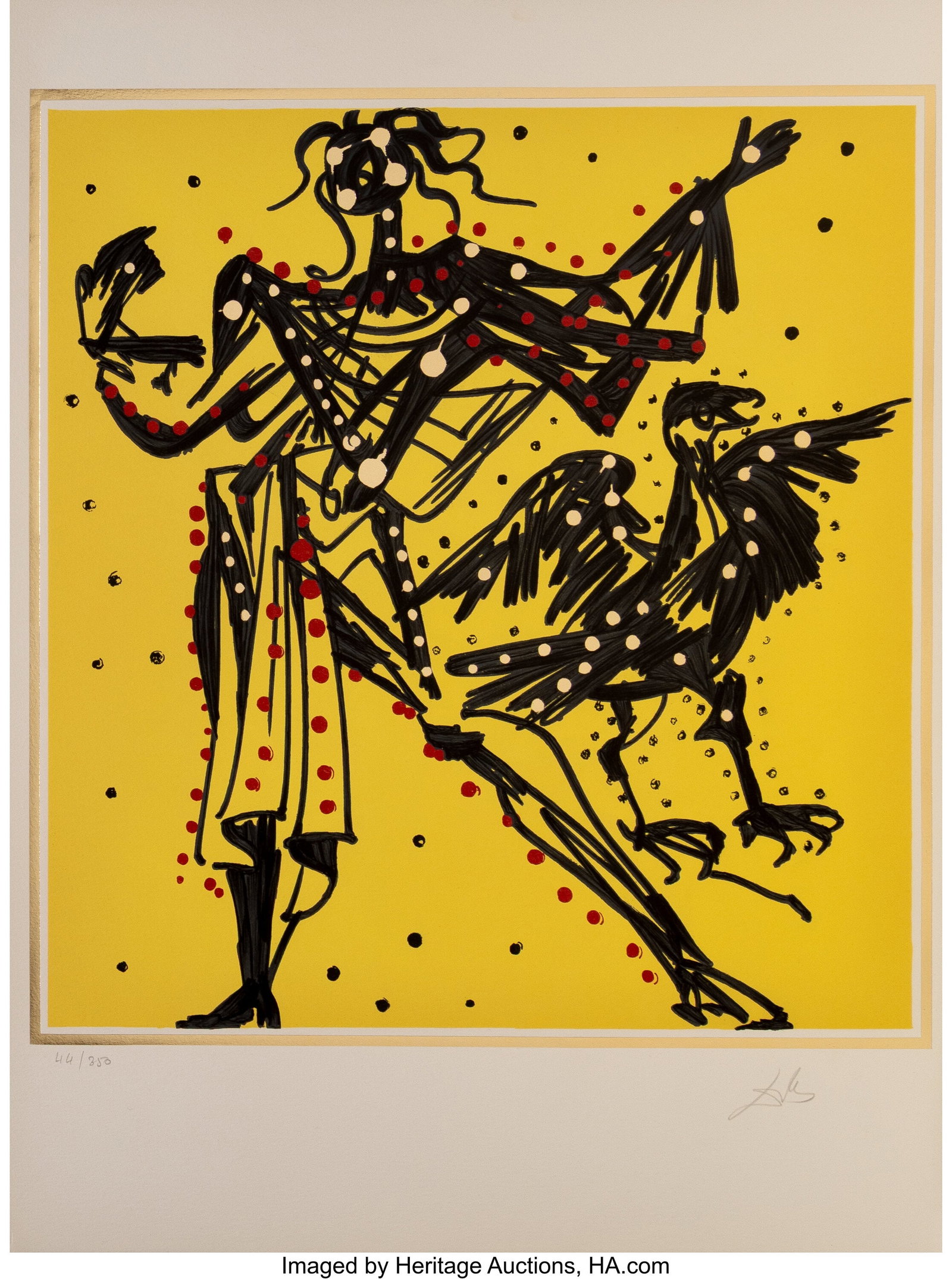 Salvador Dalí (1904-1989) John, from The Twelve: Salvador Dalí (1904-1989) John, from The Twelve Apostles, 1972 Lithograph in colors with metallic details with on Arches paper 25-3/8 x 18-3/4 inches (64&peri