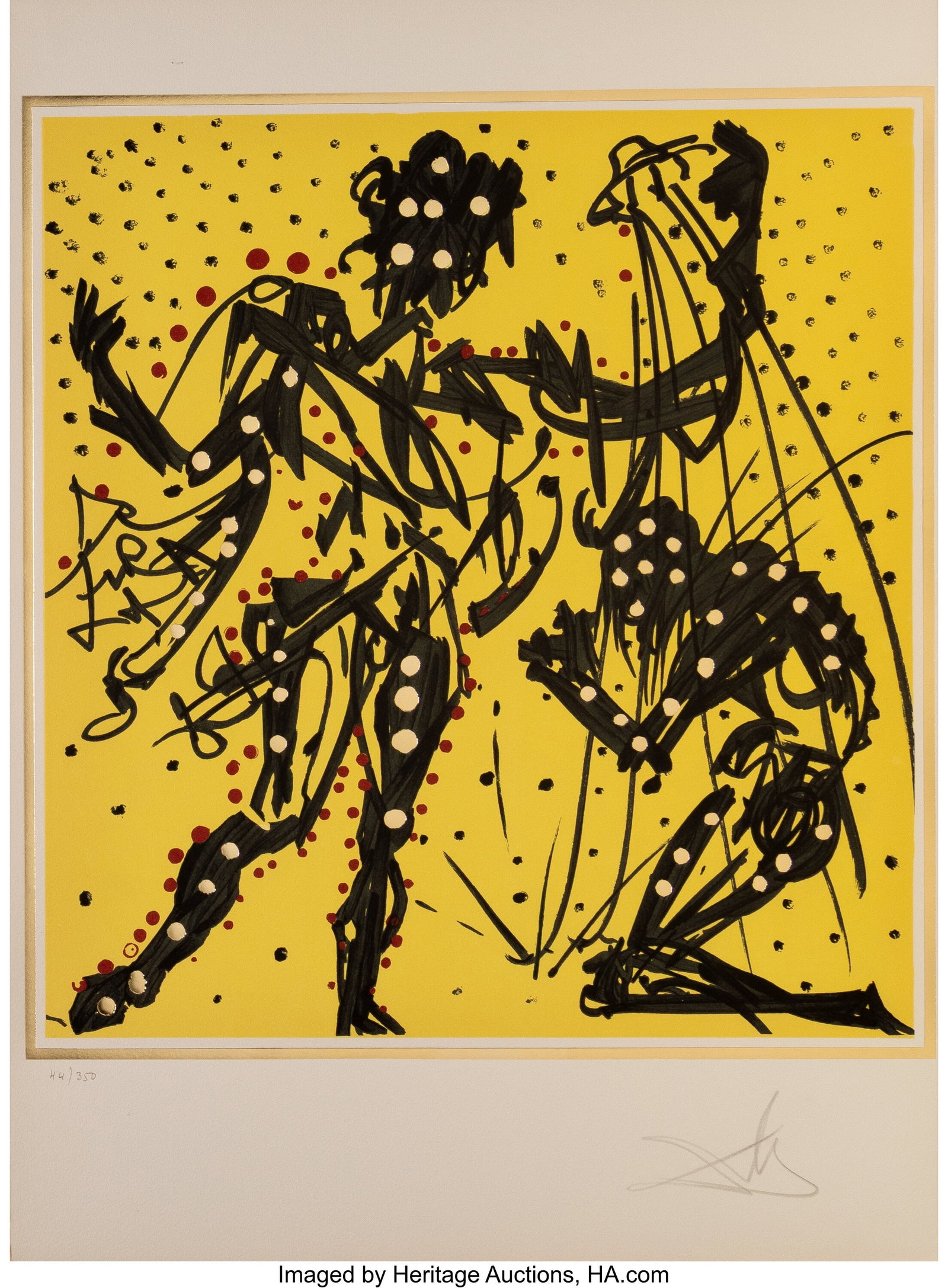Salvador Dalí (1904-1989) Philip, from The Twel: Salvador Dalí (1904-1989) Philip, from The Twelve Apostles, 1972 Lithograph in colors with metallic details with on Arches paper 25-3/8 x 18-3/4 inches (64&pe