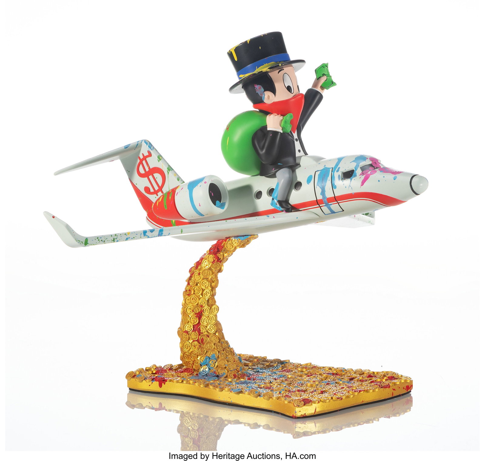 Alec Monopoly (b. 1986) Rich Airways, 2021 Paint (1 of 3)