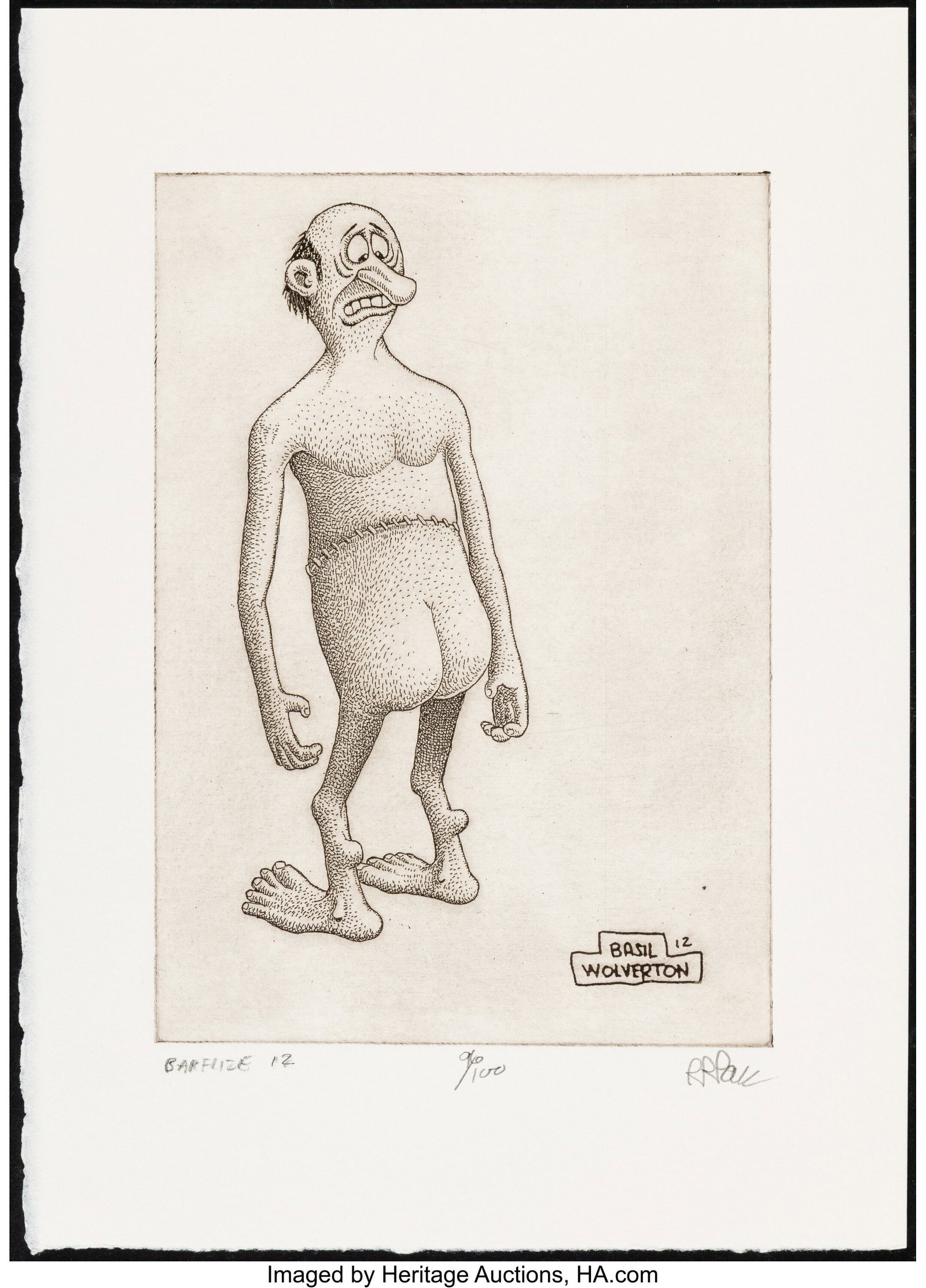 Basil Wolverton (1909-1978) Barflize, 2012 Etchi - 2