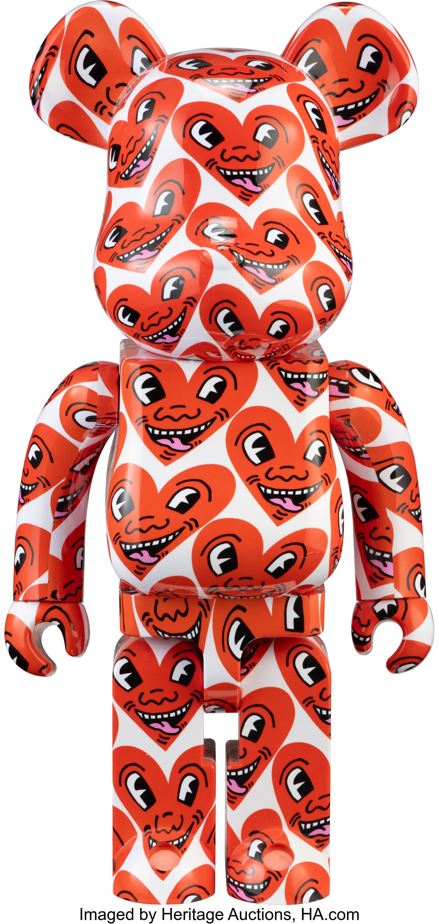 BE@RBRICK X Keith Haring Foundation Keith Haring: BE@RBRICK X Keith Haring Foundation Keith Haring #6 1000%, 2021 Painted cast vinyl 27-1/2 x 14 x 10 inches (69.8 x 35.6 x 25.4 cm) Stamped to