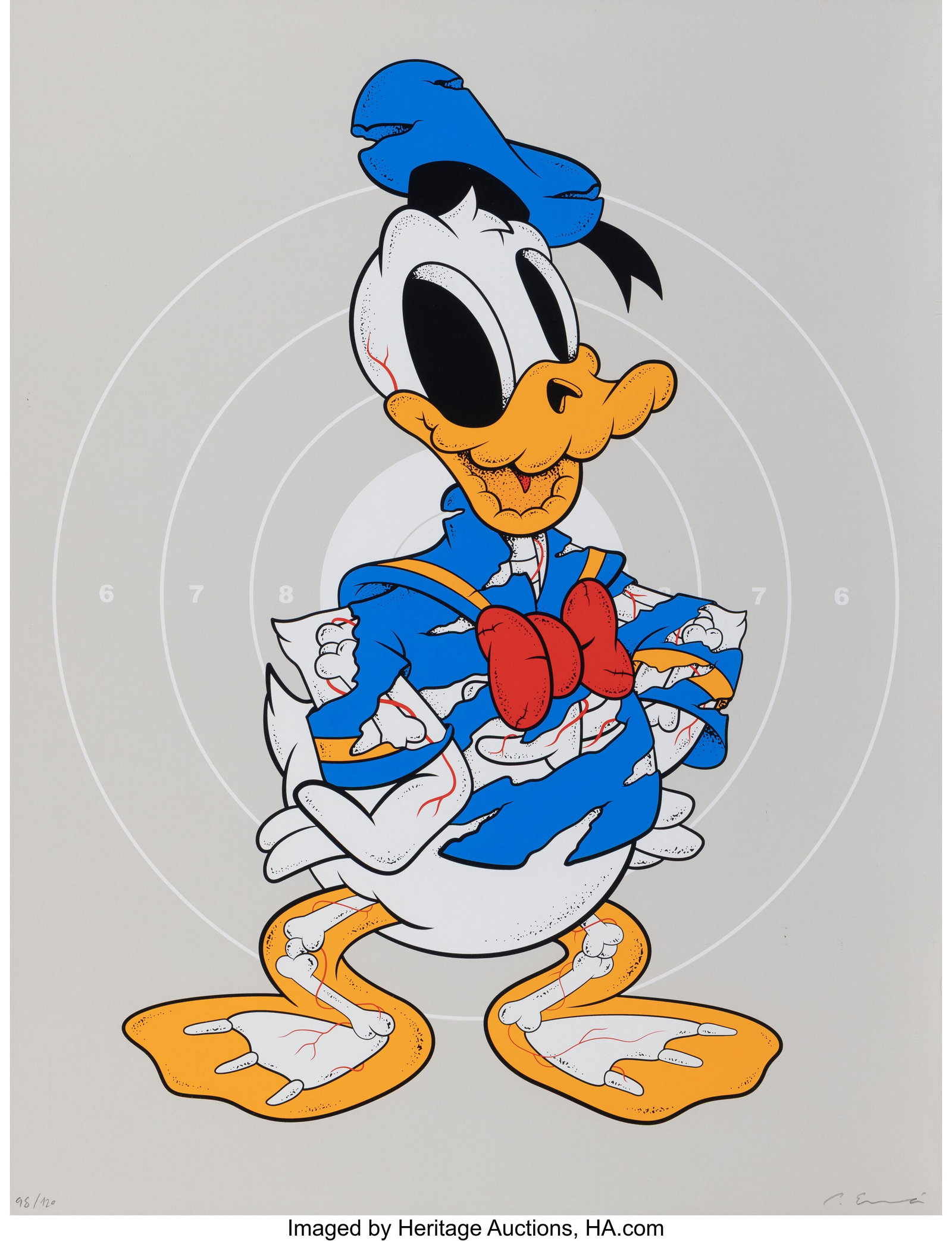 Coté Escrivá (b. 1982) Creepy Duck, 2018 Scree: Coté Escrivá (b. 1982) Creepy Duck, 2018 Screenprint in colors on paper 25-1/2 x 19-3/4 inches (64.8 x 50.2 cm) (sheet) E