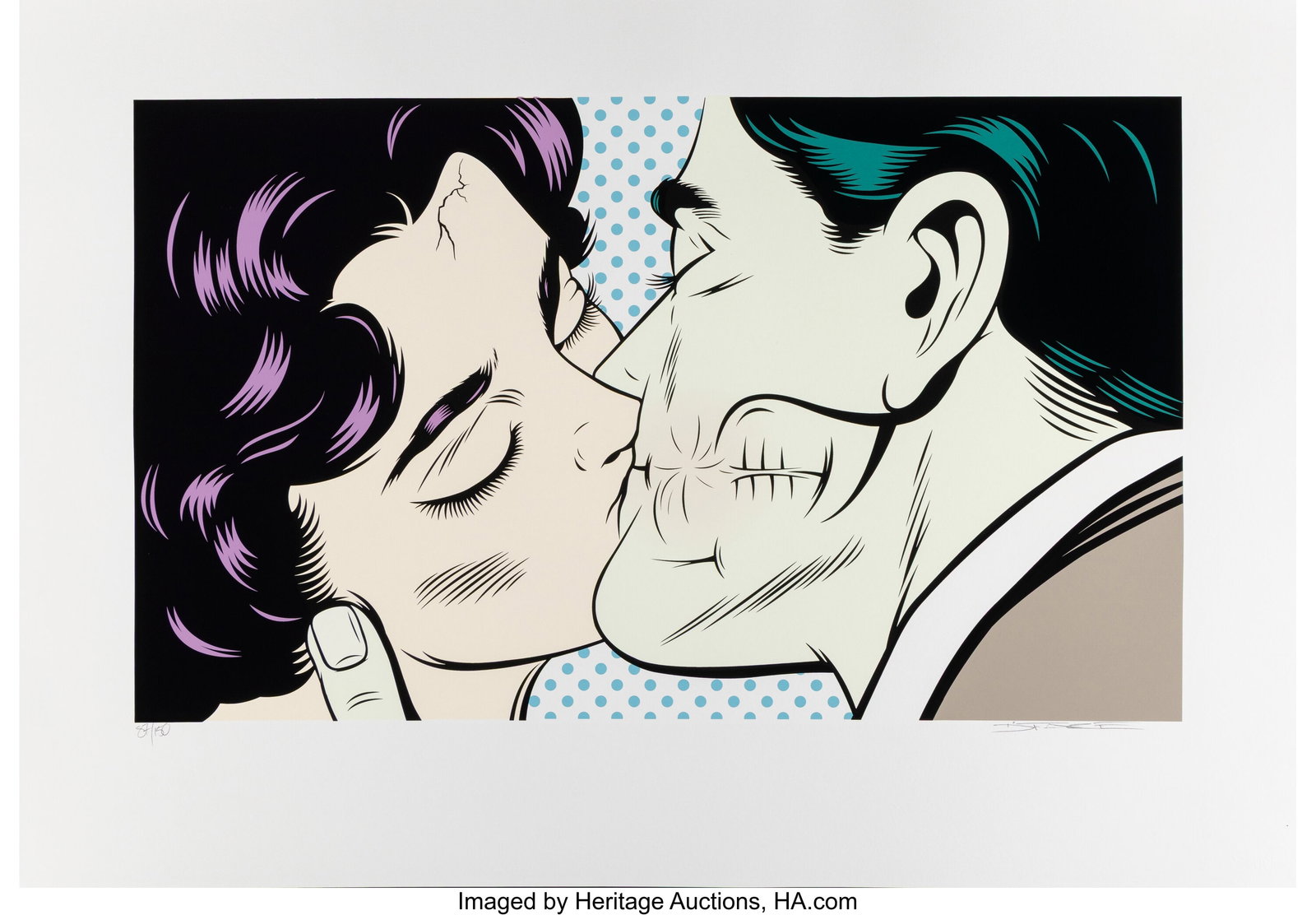 D*Face (b. 1978) Love Bites (Lilac) (HPM)&comm (1 of 2)