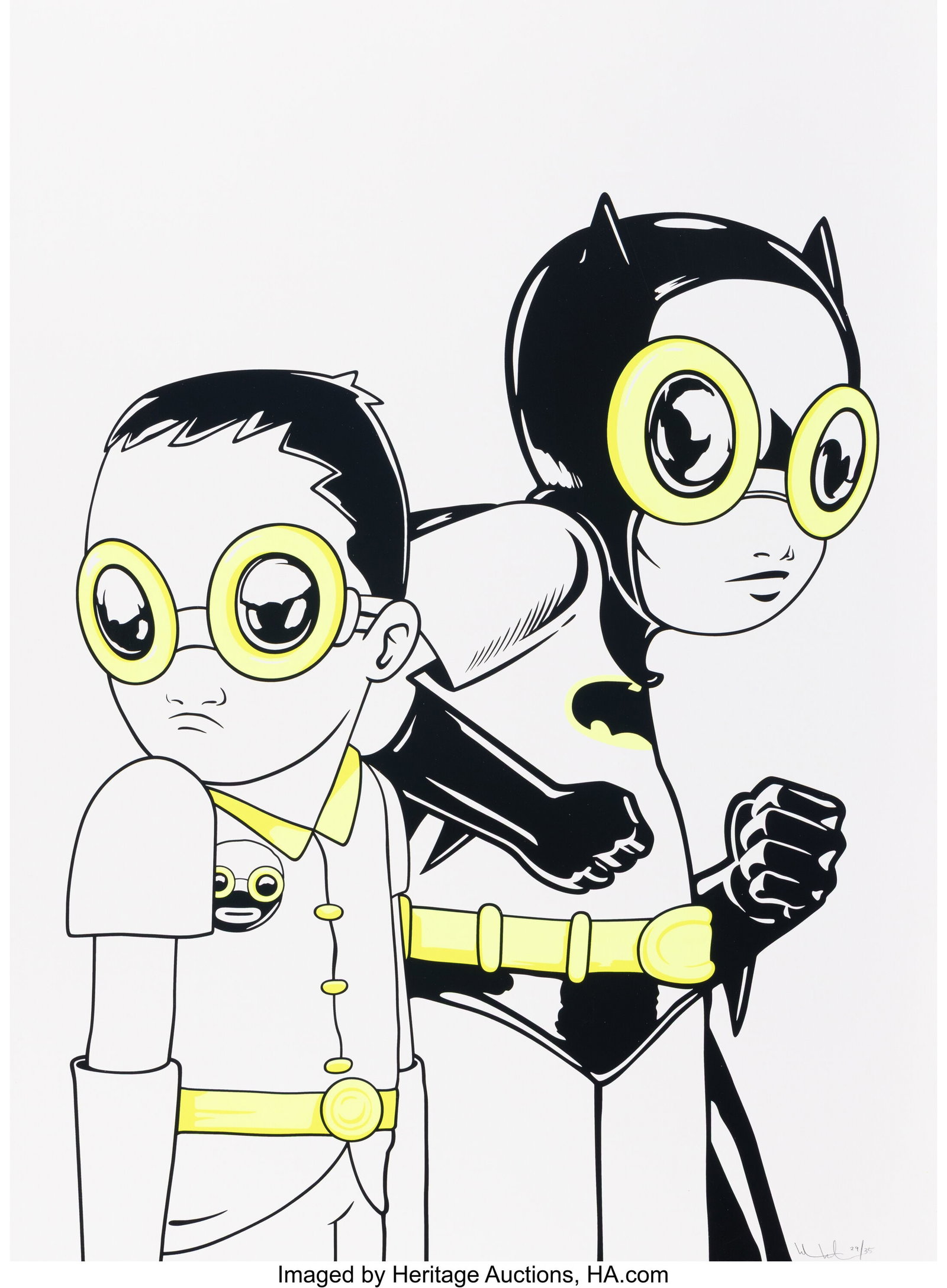 Hebru Brantley (b. 1981) Flynamic Duo, 2017 Scre (1 of 1)