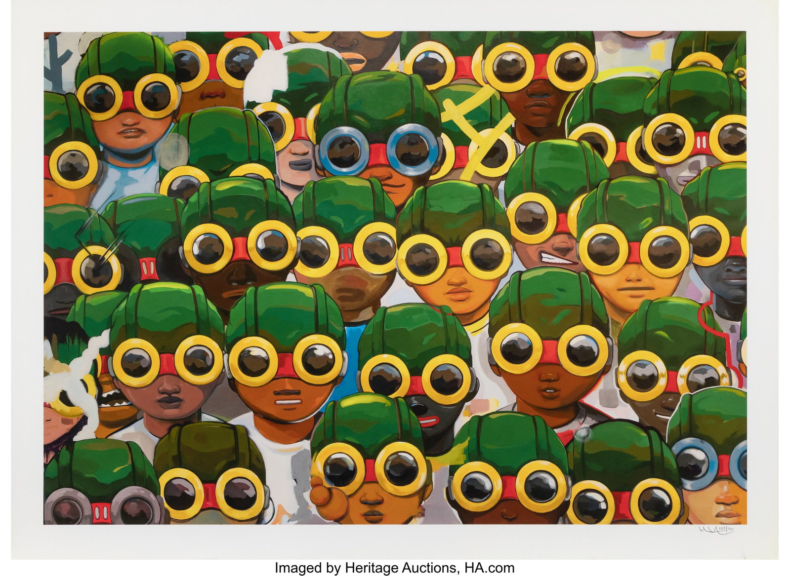 Hebru Brantley (b. 1981) Suspects, 2018 Screenpr (1 of 1)