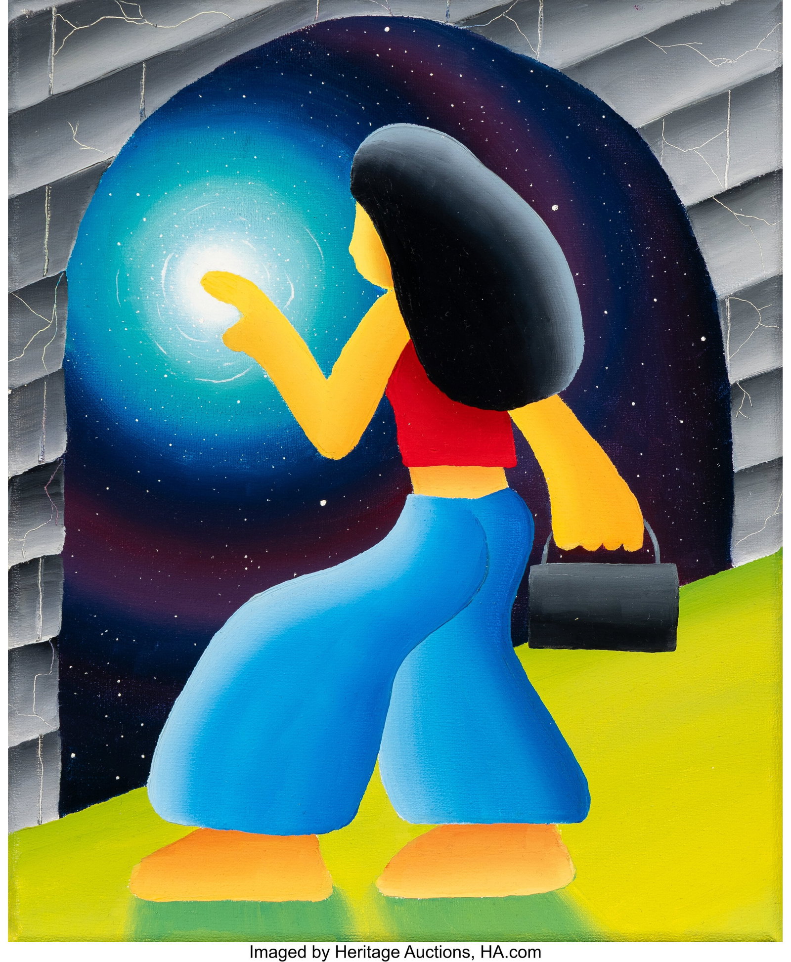 Inkanan (20th century ) Untitled Acrylic on canv: Inkanan (20th century ) Untitled Acrylic on canvas 10-3/4 x 8-3/4 inches (27.3 x 22.2 cm) HID03101062020 © 2026 Heritage Auctions | All Rights Reser