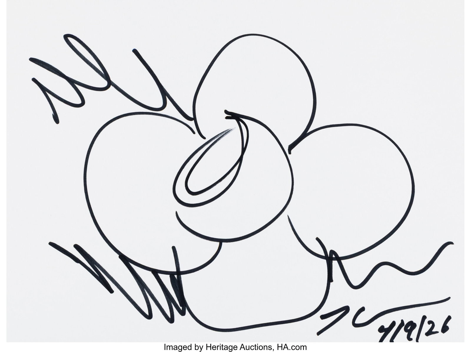 Jeff Koons (b. 1955) Untitled, 2026 Ink on wove  (1 of 1)