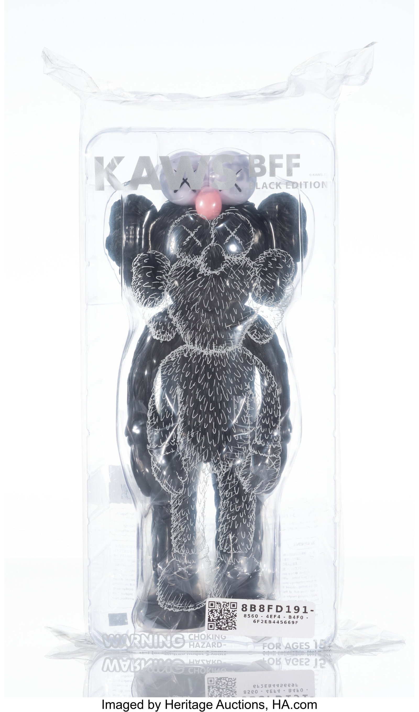 KAWS (b. 1974) BFF Companion (Black), 2017 Paint: KAWS (b. 1974) BFF Companion (Black), 2017 Painted cast vinyl 13-1/2 x 5 x 3-1/2 inches (34.3 x 12.7 x 8.9 cm) Stamped on unders