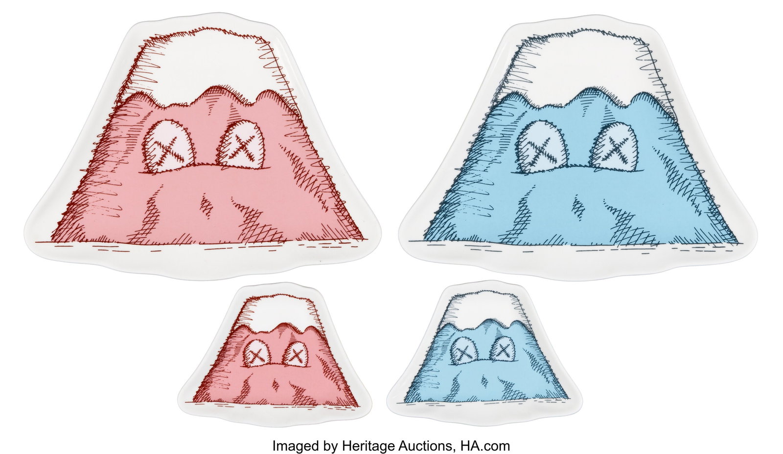 KAWS (b. 1974) Holiday Japan Mount Fuji Plate Se (1 of 2)