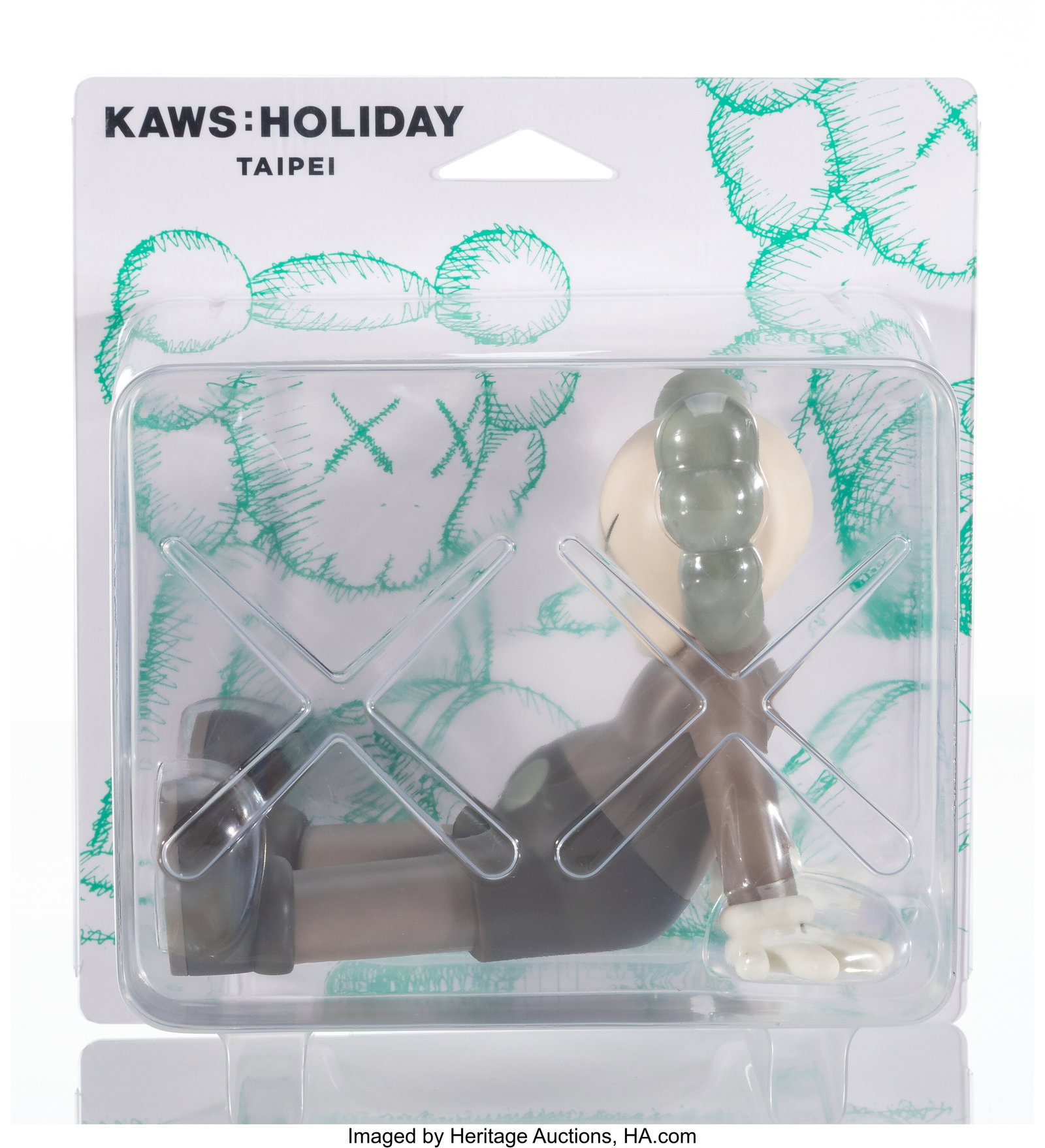 KAWS (b. 1974) Holiday: Taipei (Brown), 2019 Pai: KAWS (b. 1974) Holiday: Taipei (Brown), 2019 Painted cast vinyl 5-1/2 x 7 x 5-1/2 inches (14 x 17.8 x 14 cm) Stamped on underside Publis