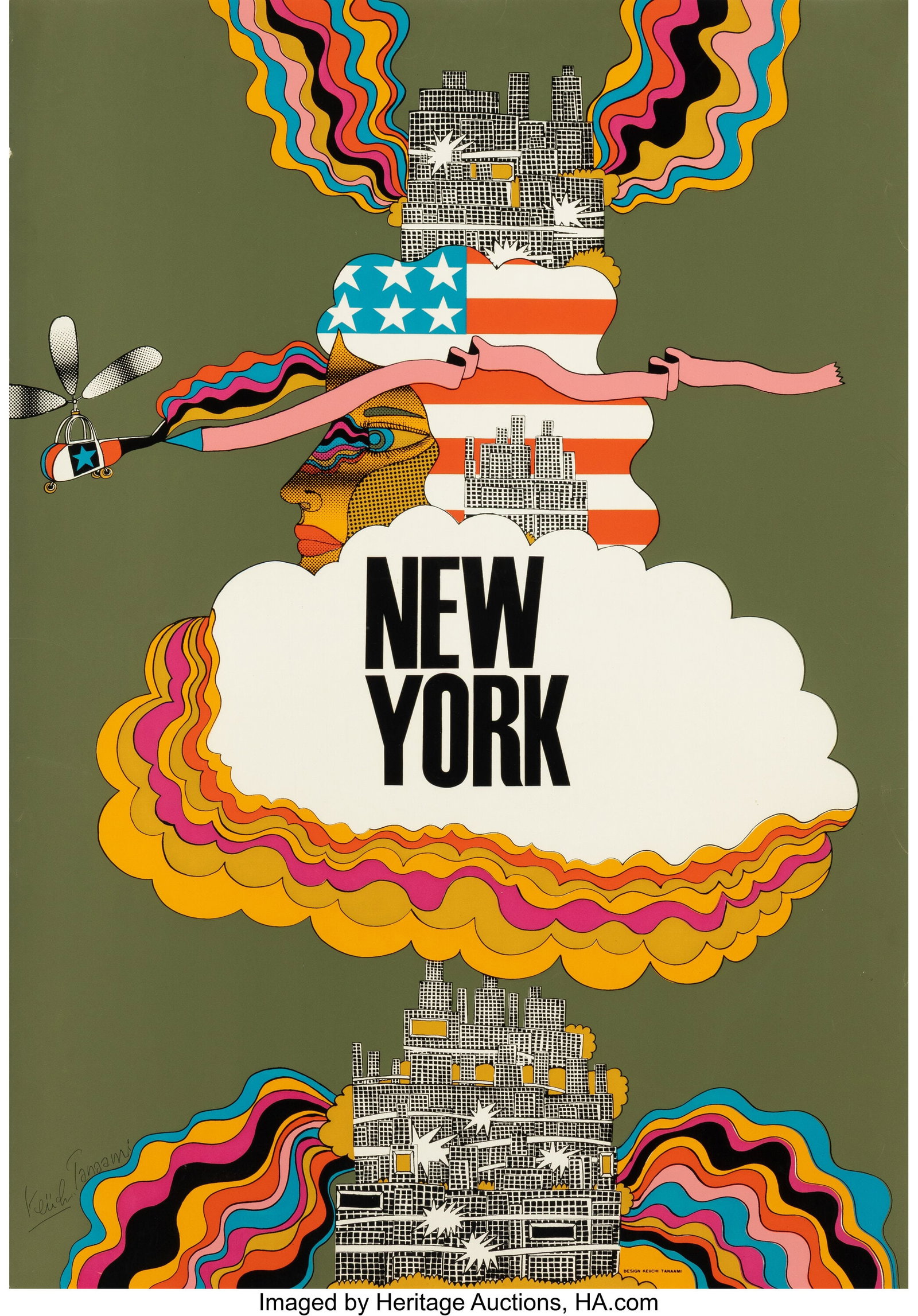 Keiichi Tanaami (b. 1936) New York, 1967 Silkscr (1 of 2)