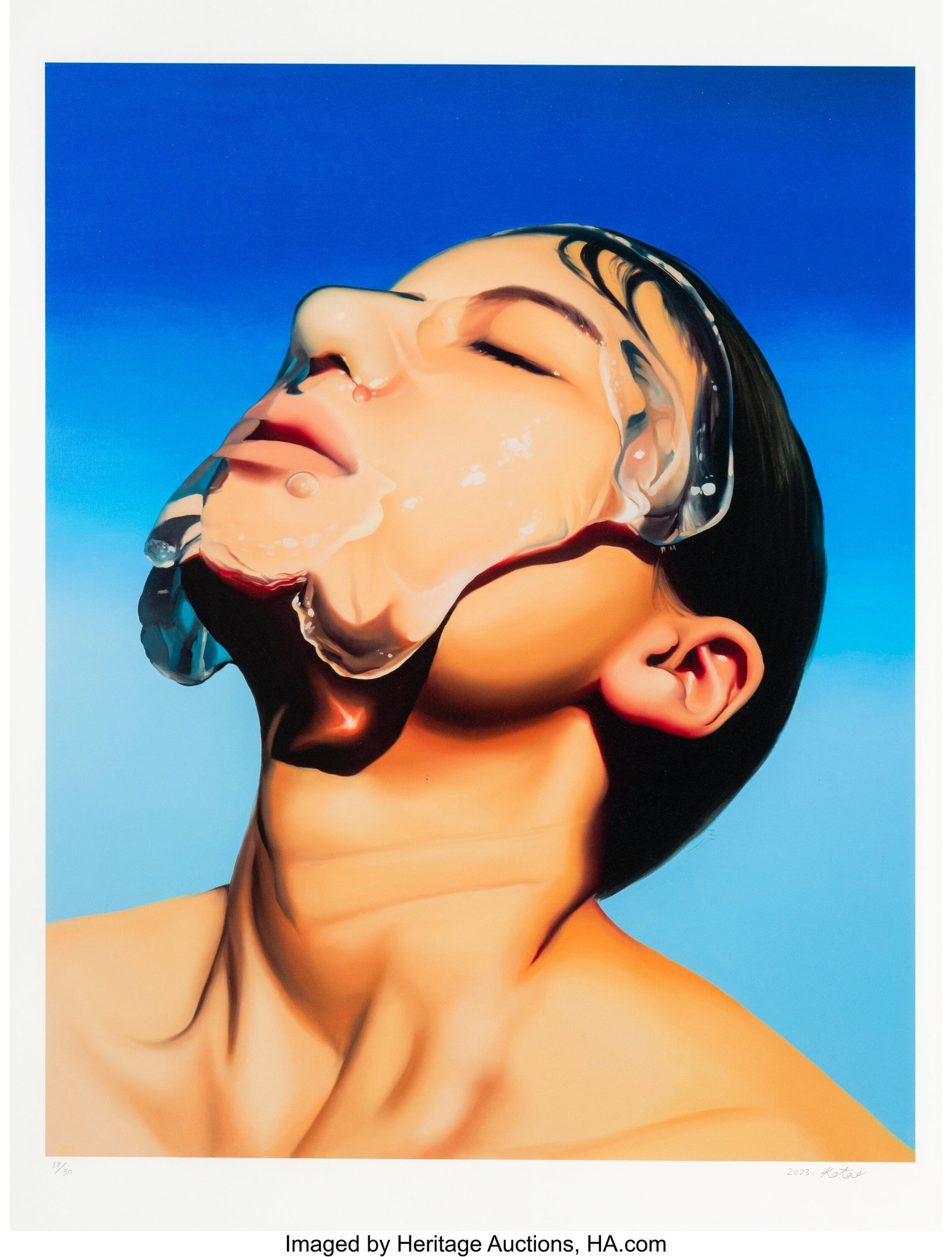 Kotao Tomozawa (b. 1999) Slime CLXVI, 2023 Scree: Kotao Tomozawa (b. 1999) Slime CLXVI, 2023 Screenprint in colors on Fine Art paper 27-1/2 x 20-7/8 inches (70 x 53 cm) (sheet) Ed. 18/30 S