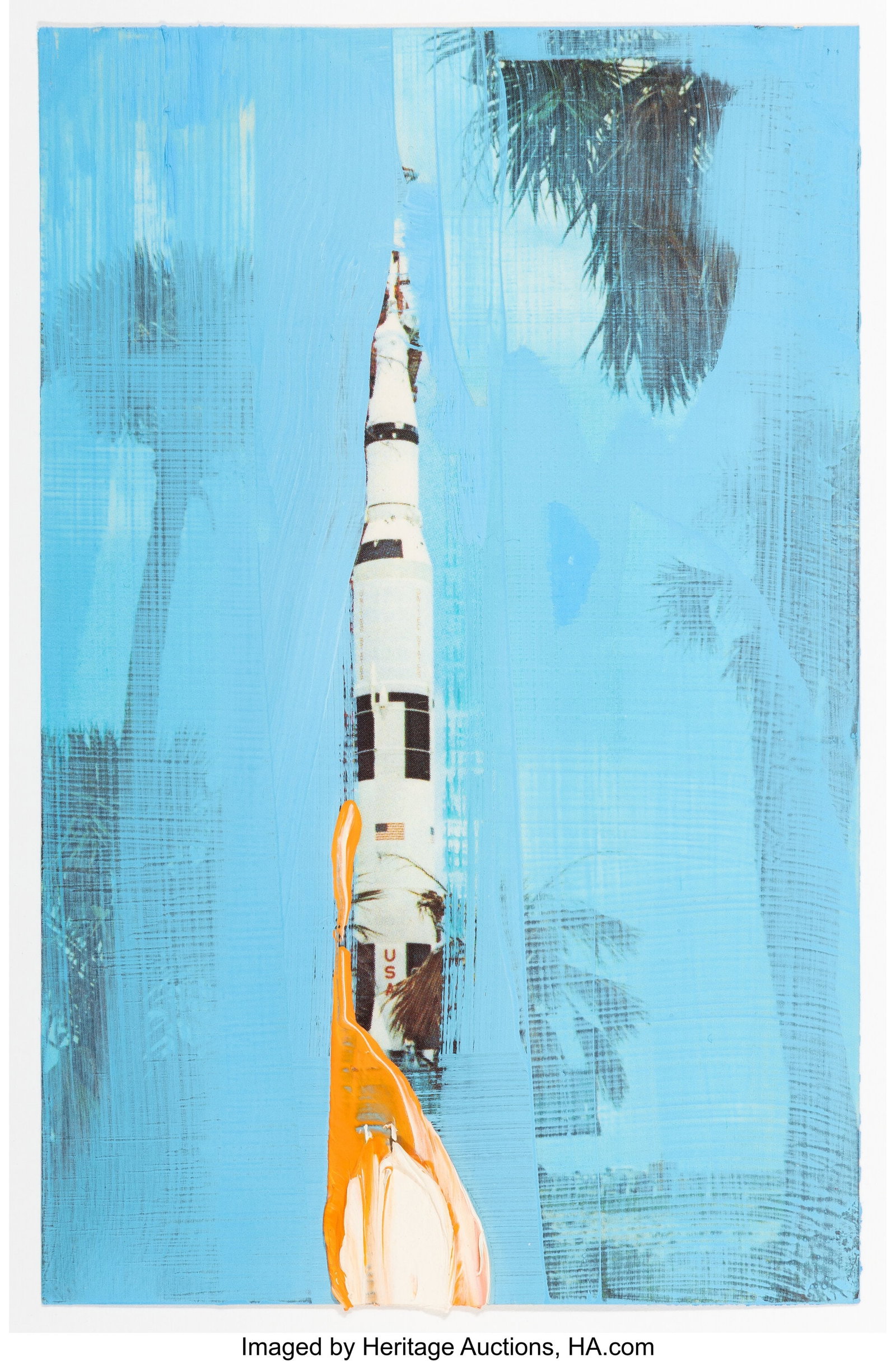 Michael Kagan (b. 1980) Untitled Acrylic on pape: Michael Kagan (b. 1980) Untitled Acrylic on paper 5-1/2 x 3-1/2 inches (14.0 x 8.9 cm) (sheet) Lot is accompanied by a dedicated letter from 
