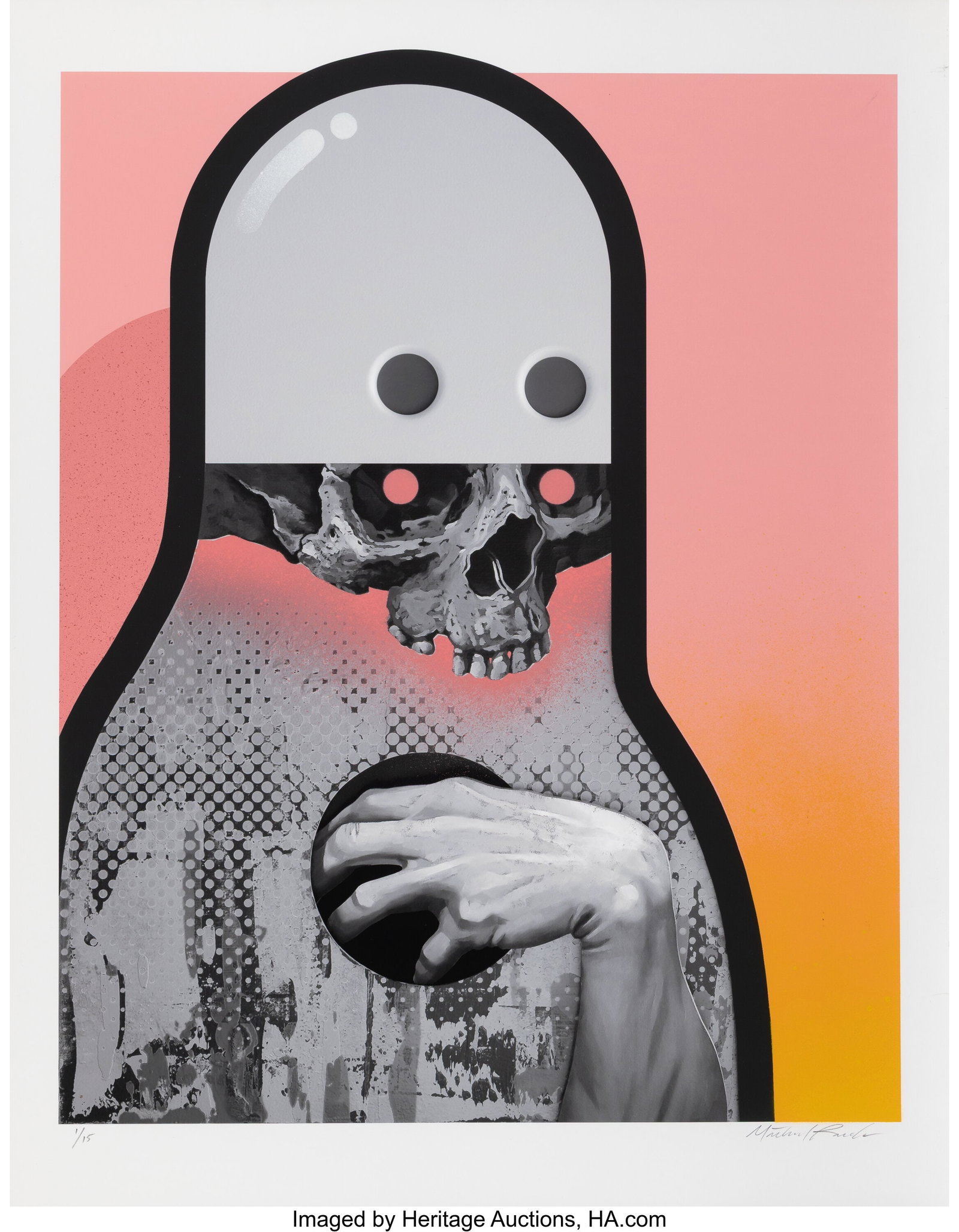 Michael Reeder (b. 1982) For You My Love (Arctic: Michael Reeder (b. 1982) For You My Love (Arctic Trooper), 2019 Hand embellished print in colors on cotton rag paper 31 x 24 inches (78.7 x 61.0 cm&