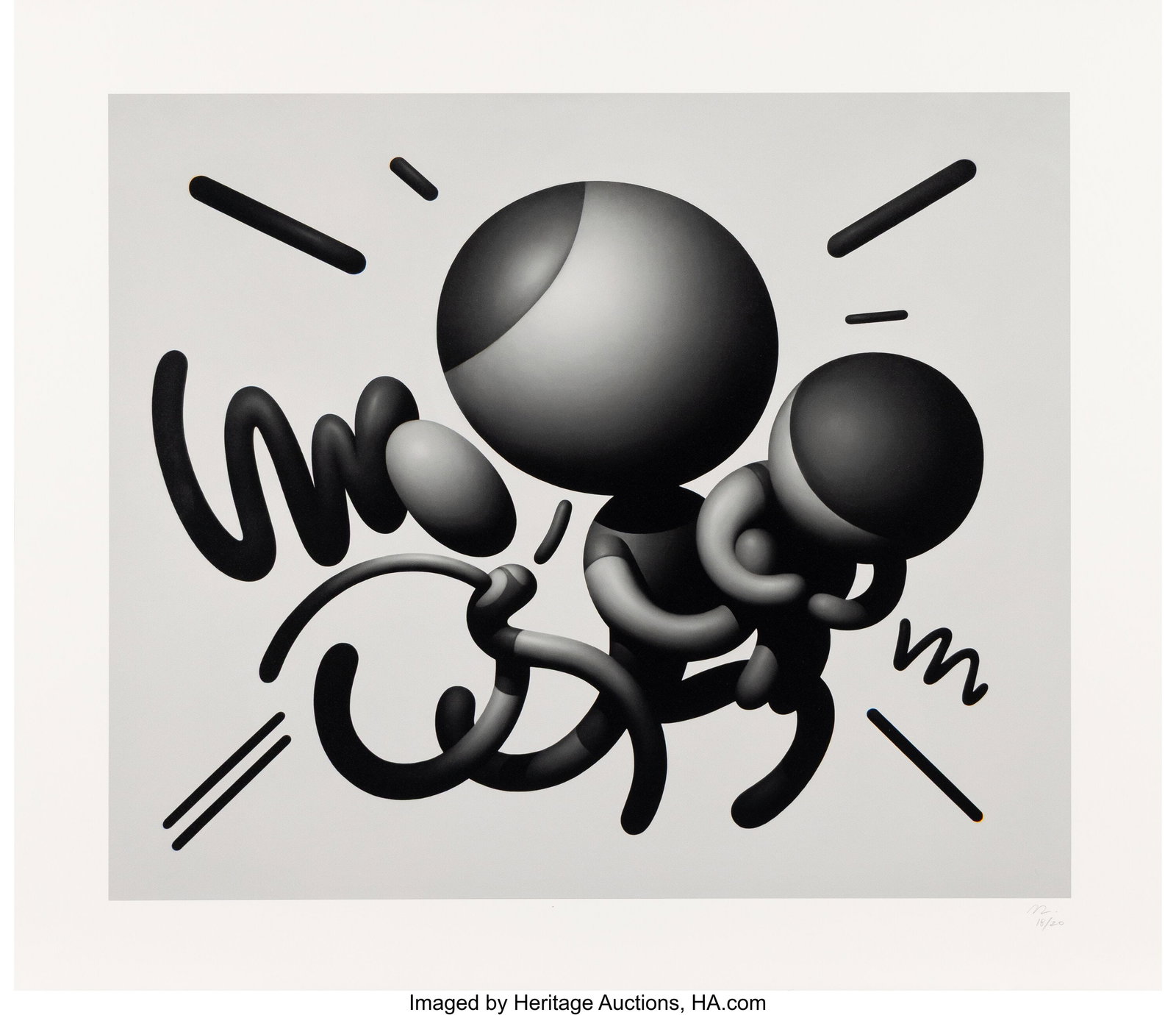Mike Lee (b. 1983) Oh No Daddy-O, 2019 Screenpri: Mike Lee (b. 1983) Oh No Daddy-O, 2019 Screenprint on wove paper 20-3/4 x 24 inches (52.7 x 61.0 cm) (sheet) Ed. 18/20 Signed an