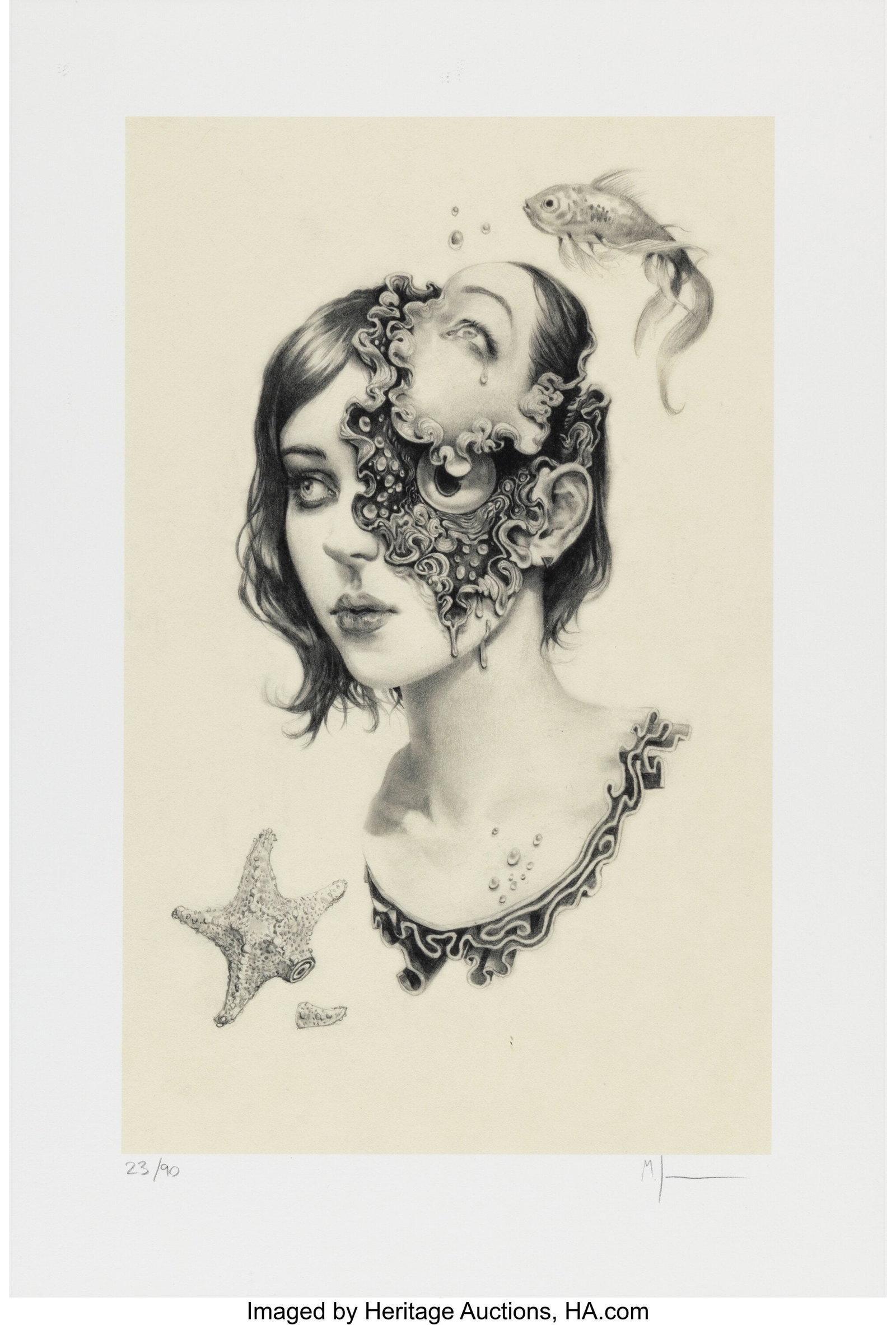 Miles Johnston (b. 1993) Evil Eye, 2018 Archival: Miles Johnston (b. 1993) Evil Eye, 2018 Archival giclée on bamboo paper 19 x 13 inches (48.3 x 33.0 cm) (sheet) Ed. 23/90 Sig