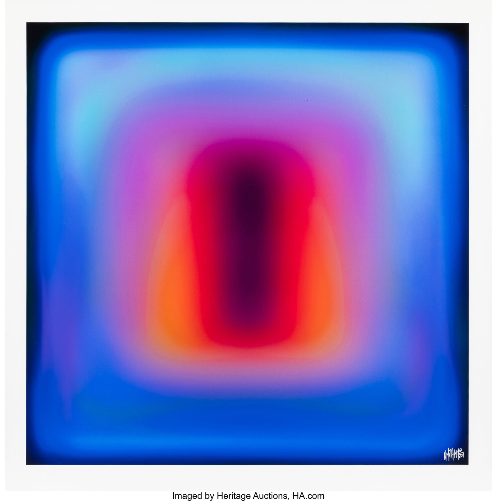 Nick Thomm (20th century) Mirage Blue, 2025 Arch: Nick Thomm (20th century) Mirage Blue, 2025 Archival Pigment Print on 310gsm Museum Grade Artist paper 24-1/8 x 24 inches (61.2 x 61.0 cm) (sheet)