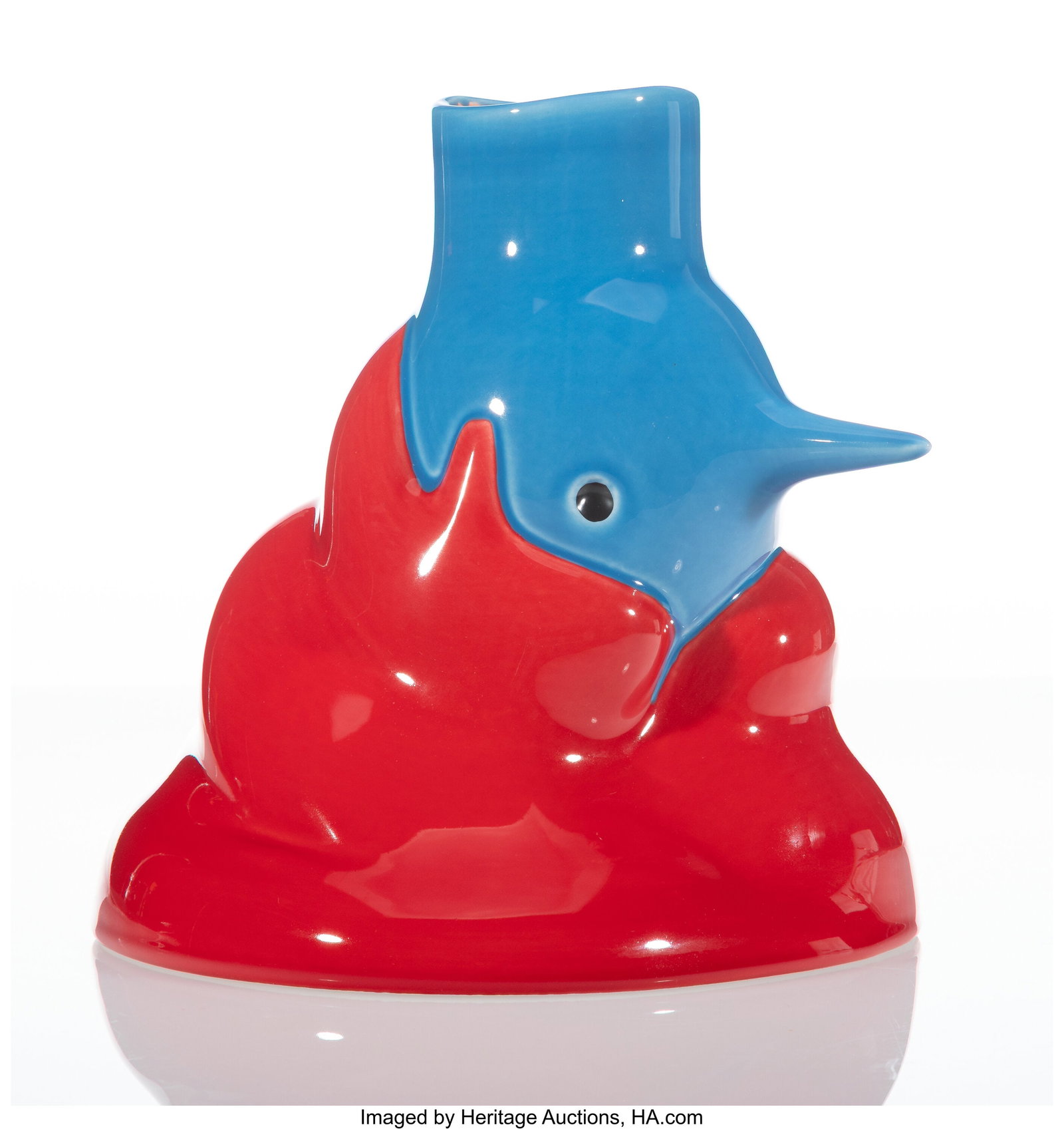 Parra (b. 1976) The Upside Down Face Vase, 2019 : Parra (b. 1976) The Upside Down Face Vase, 2019 Ceramic 9-1/2 x 9 x 5 inches (24.1 x 22.9 x 12.7 cm) Stamped on underside Produced by Case Stu