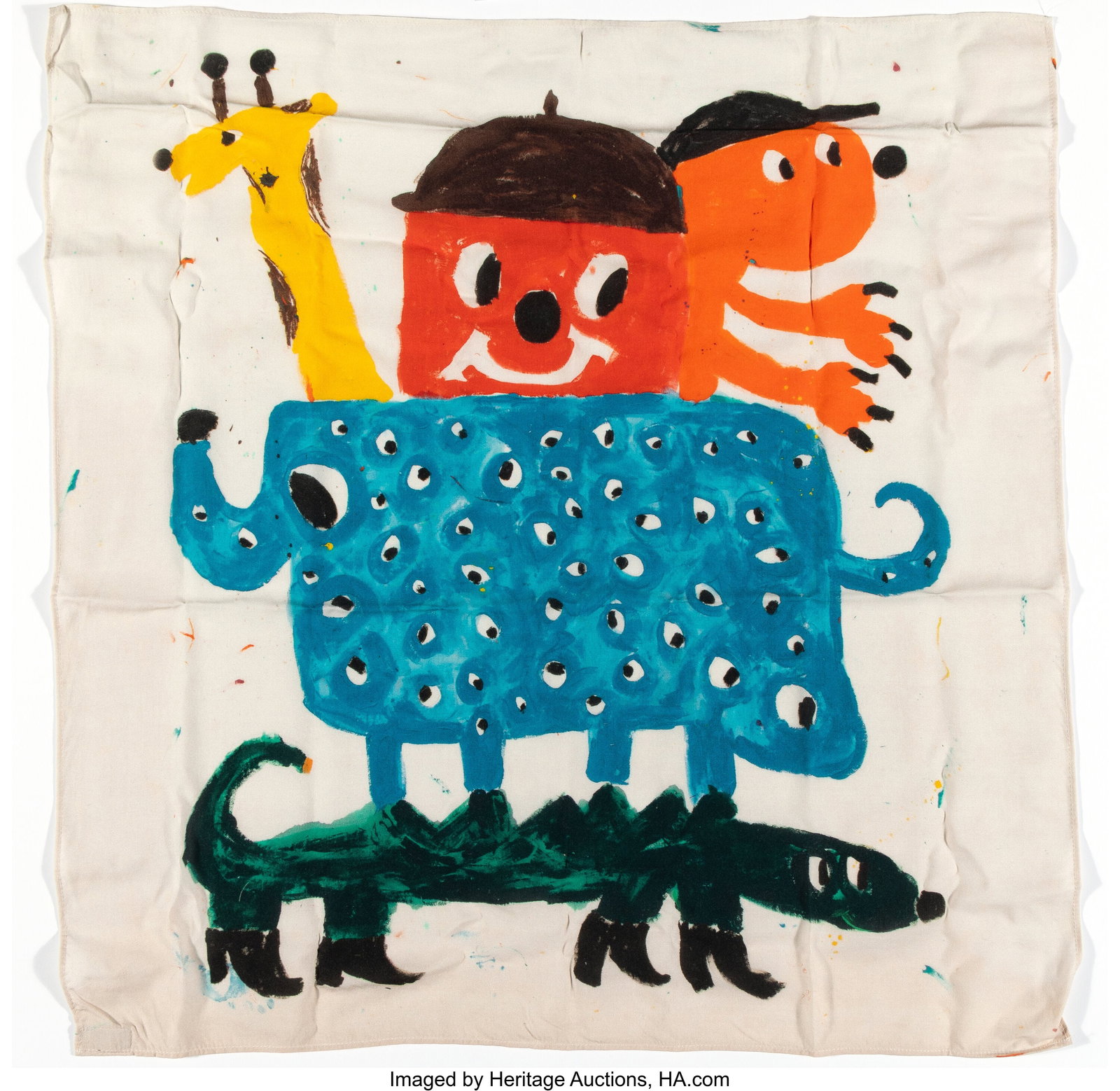 Szabolcs Bozó X The Hundreds Szabolcs Bozó Ban: Szabolcs Bozó X The Hundreds Szabolcs Bozó Bandana, 2020 Rayon bandana 24 x 24 inches (61.0 x 61.0 cm) Produced by The Hundreds, Fairfax HID0310106202