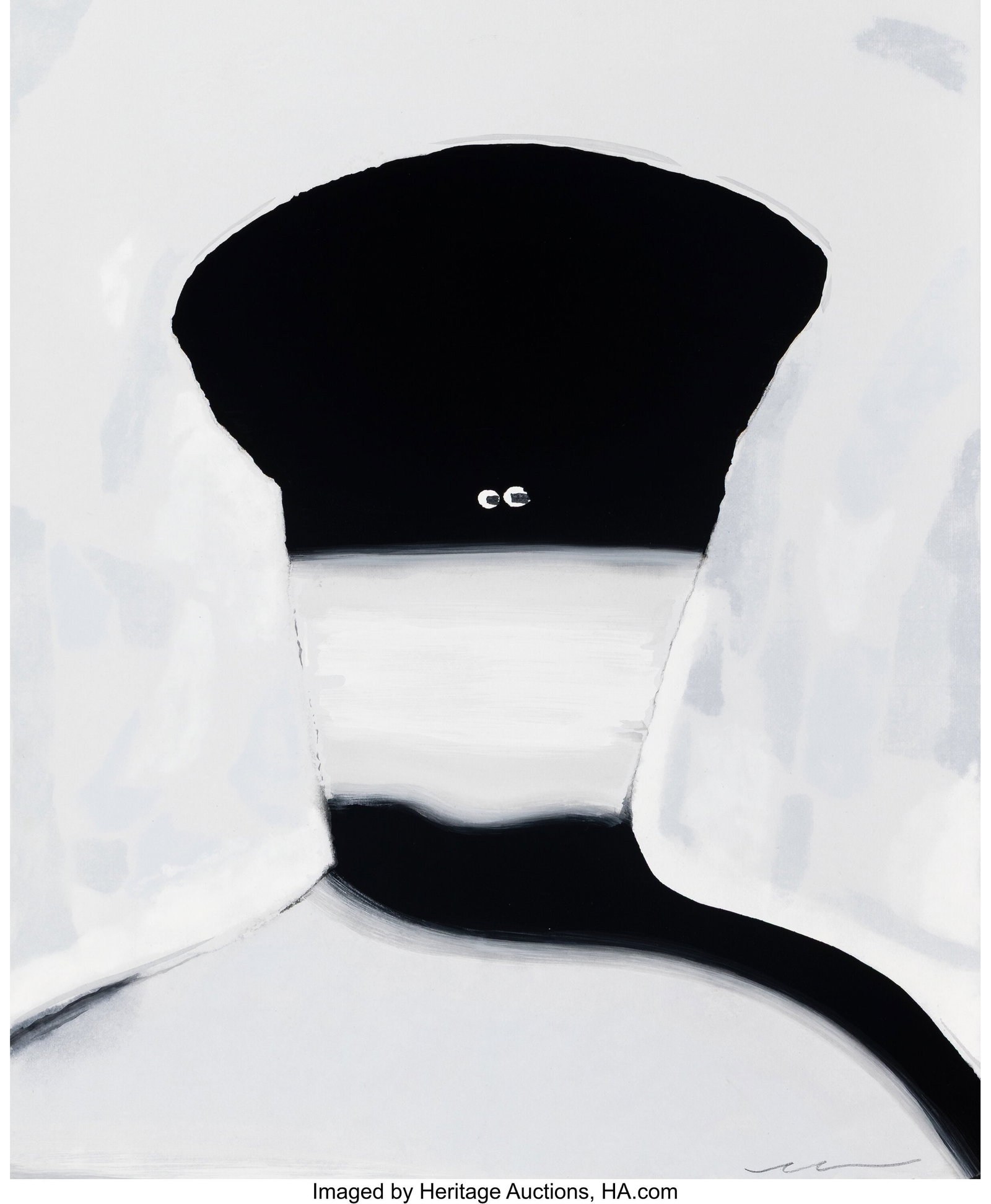 Tomoo Gokita (b. 1969) The Madmen #1, 2016 Stenc: Tomoo Gokita (b. 1969) The Madmen #1, 2016 Stencil pulp painting with pochoir in colors on paper 21-7/8 x 18-1/4 inches (55.6 x 46.4 cm) &lpa