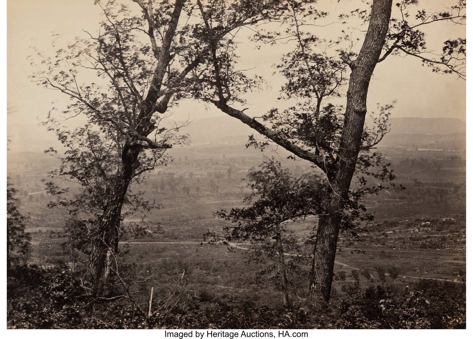George N. Barnard (American, 1819-1902) Orchard : George N. Barnard (American, 1819-1902) Orchard Knob from Mission Ridge (From Photographic View of the Sherman Campaign), 1866 Albumen print 10 x 14 inches &lpar
