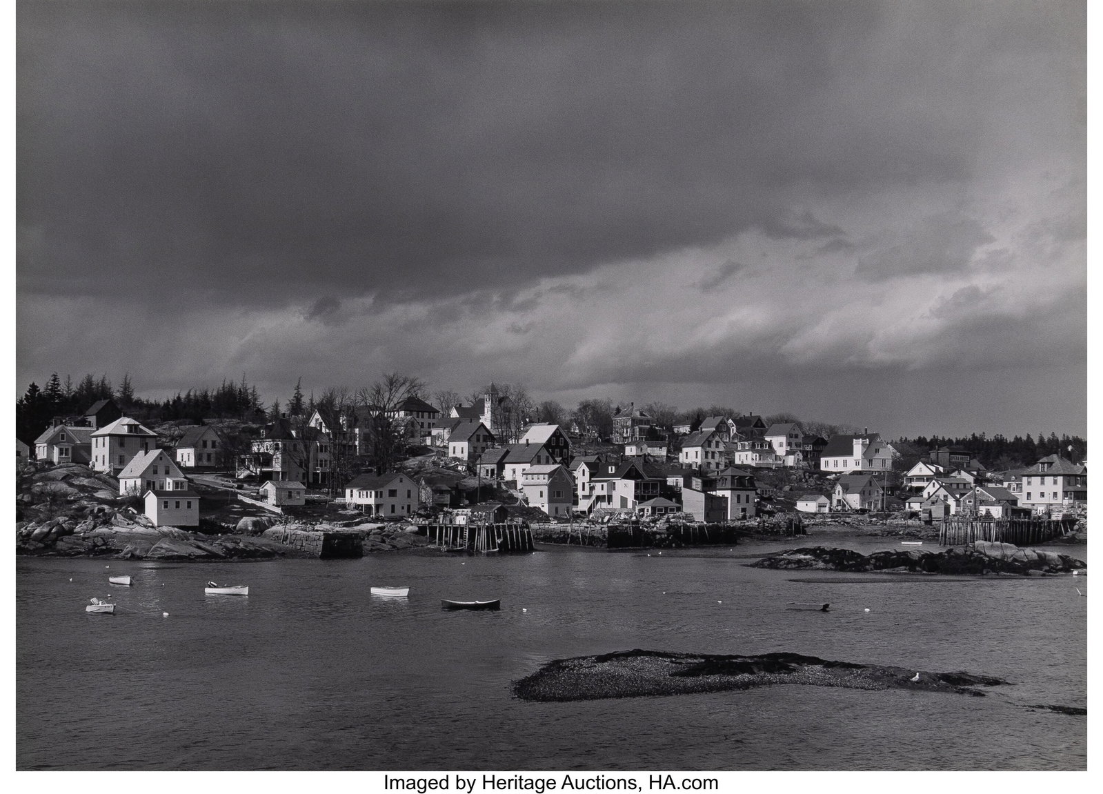 George Tice (American, 1938-2025) View of Stonin: George Tice (American, 1938-2025) View of Stonington, Maine, 1971 Gelatin silver print, printed 1985 13-3/4 x 19-1/2 inches (34.9 x 49.5 cm