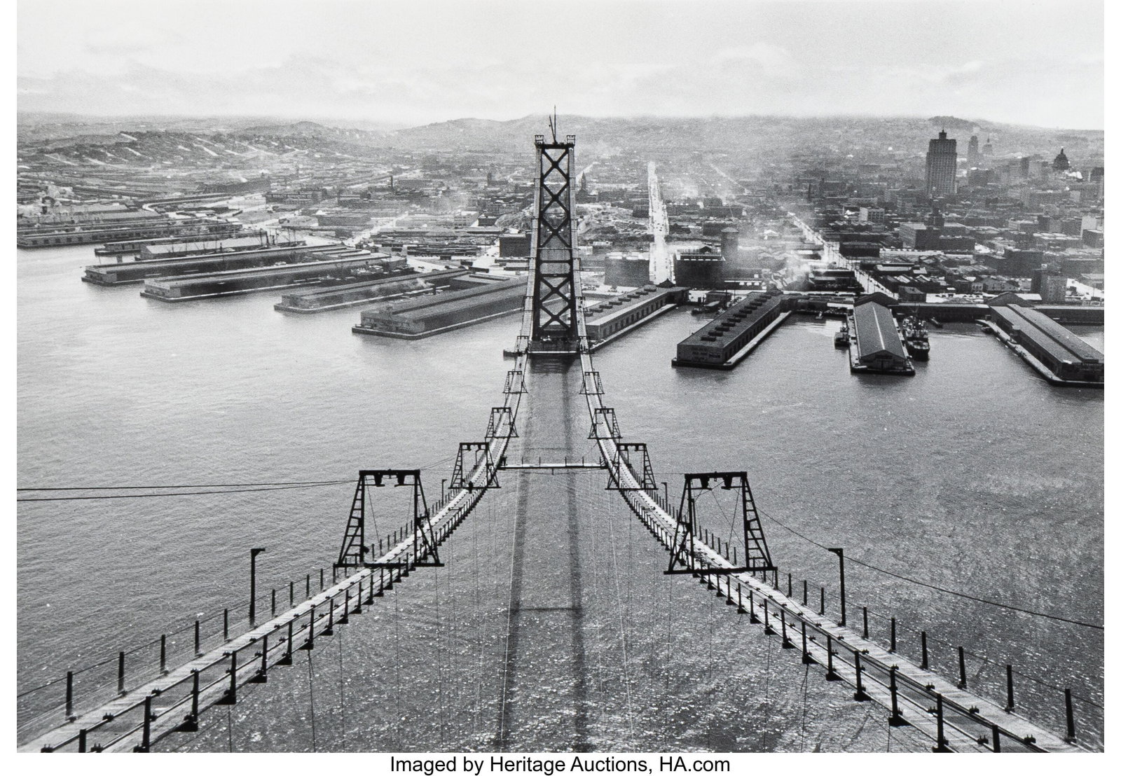 Peter Stackpole (American, 1913-1997) Bay Bridge: Peter Stackpole (American, 1913-1997) Bay Bridge, San Francisco (4 works), 1935 Gelatin silver prints, printed later 6-1/4 x 9-1/8 inches (15&p