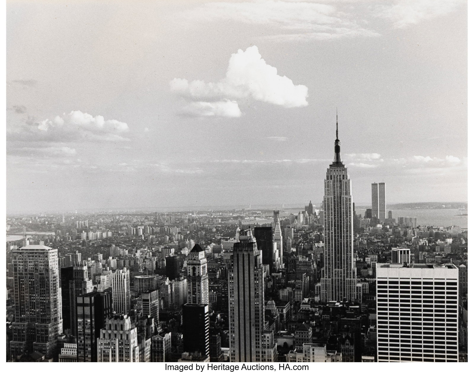 Goerge Foss (American, 20th Century) View from t: Goerge Foss (American, 20th Century) View from the RCA Tower, 1974 Gelatin silver print 11 x 14 inches (27.9 x 35.6 cm) (image/sheet) Signed