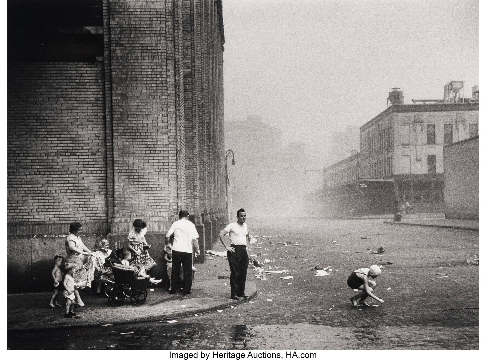 Ruth Orkin (American, 1921-1985) Sandstorm, Gree: Ruth Orkin (American, 1921-1985) Sandstorm, Greenwich Village, New York, 1949 Gelatin silver print, printed 1981 10 x 13-1/2 inches (25.4 x 34&p