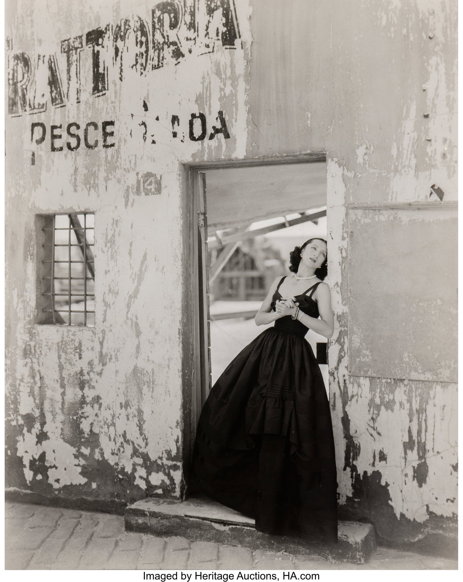 George Platt Lynes (American, 1907-1956) Balleri: George Platt Lynes (American, 1907-1956) Ballerina (Alexandra Danilova on a Hollywood Set), circa 1946 Gelatin silver print 9-1/4 x 7-1/2 inches (23&period