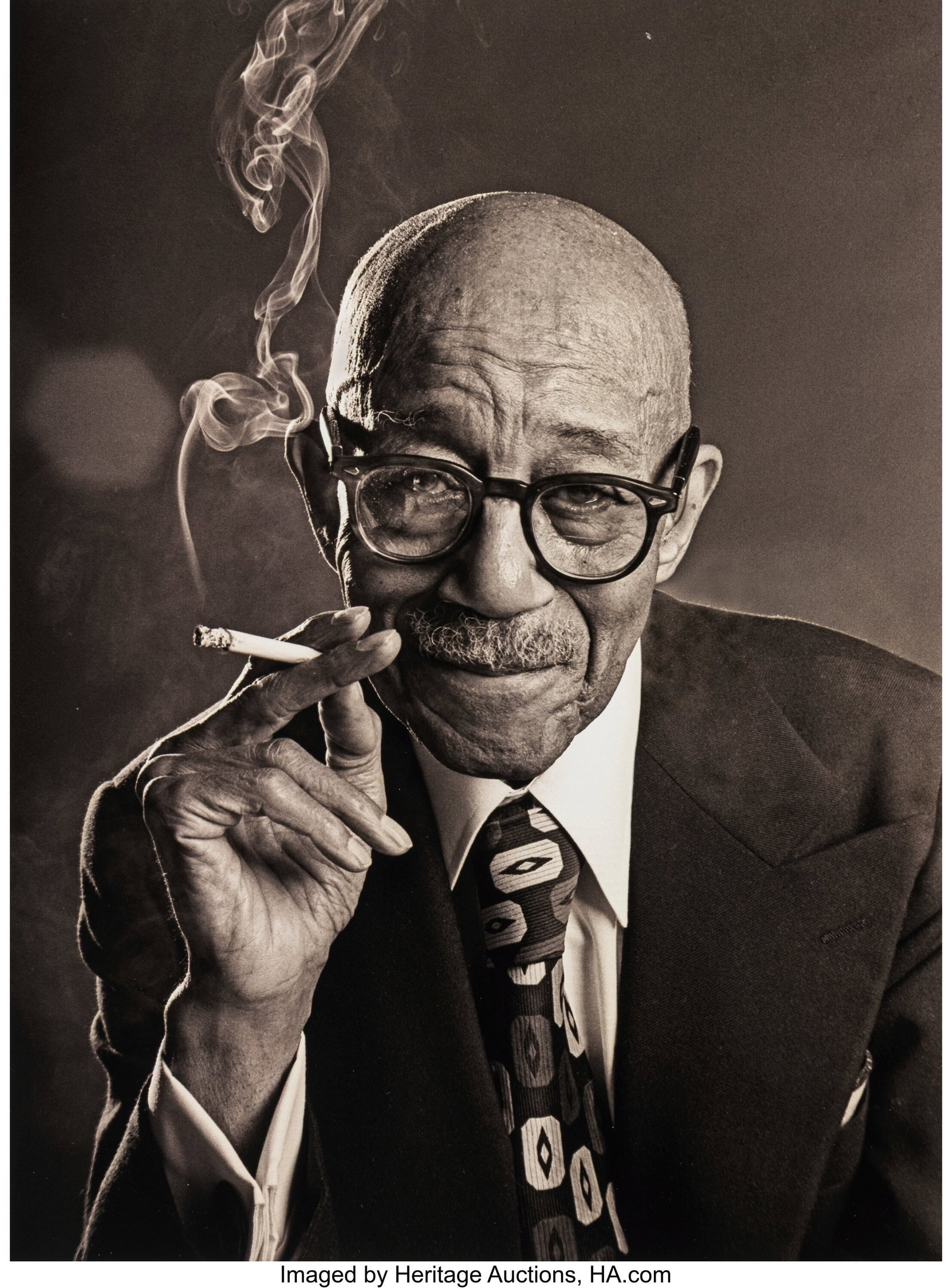 Tom Caravaglia (American, 1928-2014) Eubie Black: Tom Caravaglia (American, 1928-2014) Eubie Black (2 works), 1979 One digital pigment print and one gelatin silver print 16 x 12 inches (40.6 x 30.5 c