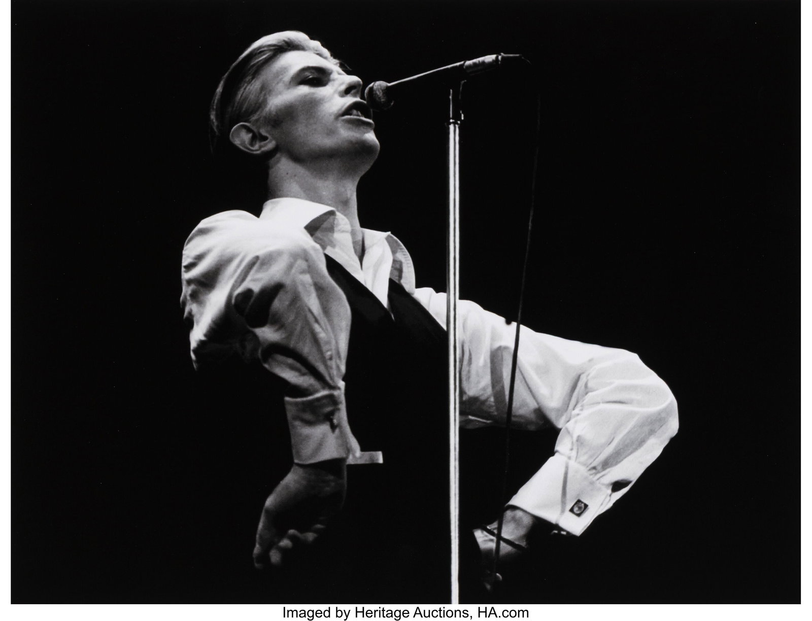 John Rowlands (Canadian, b. 1947) David Bowie, 1: John Rowlands (Canadian, b. 1947) David Bowie, 1976 Digital pigment print, printed later 14-7/8 x 19-1/2 inches (37.8 x 49.5 cm) &lpa