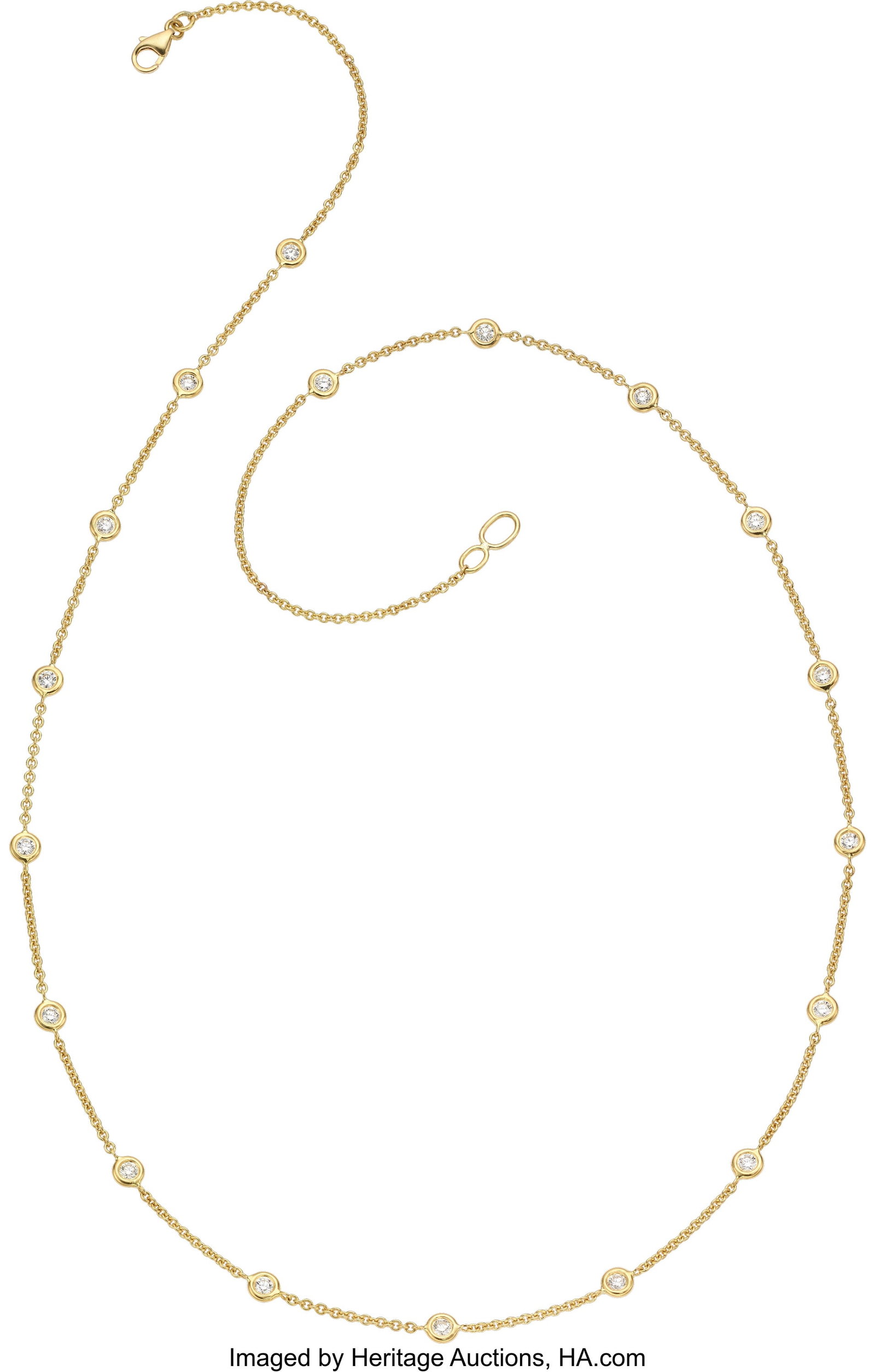 Diamond, Gold Necklace Stones: Full-cut diamond (1 of 1)